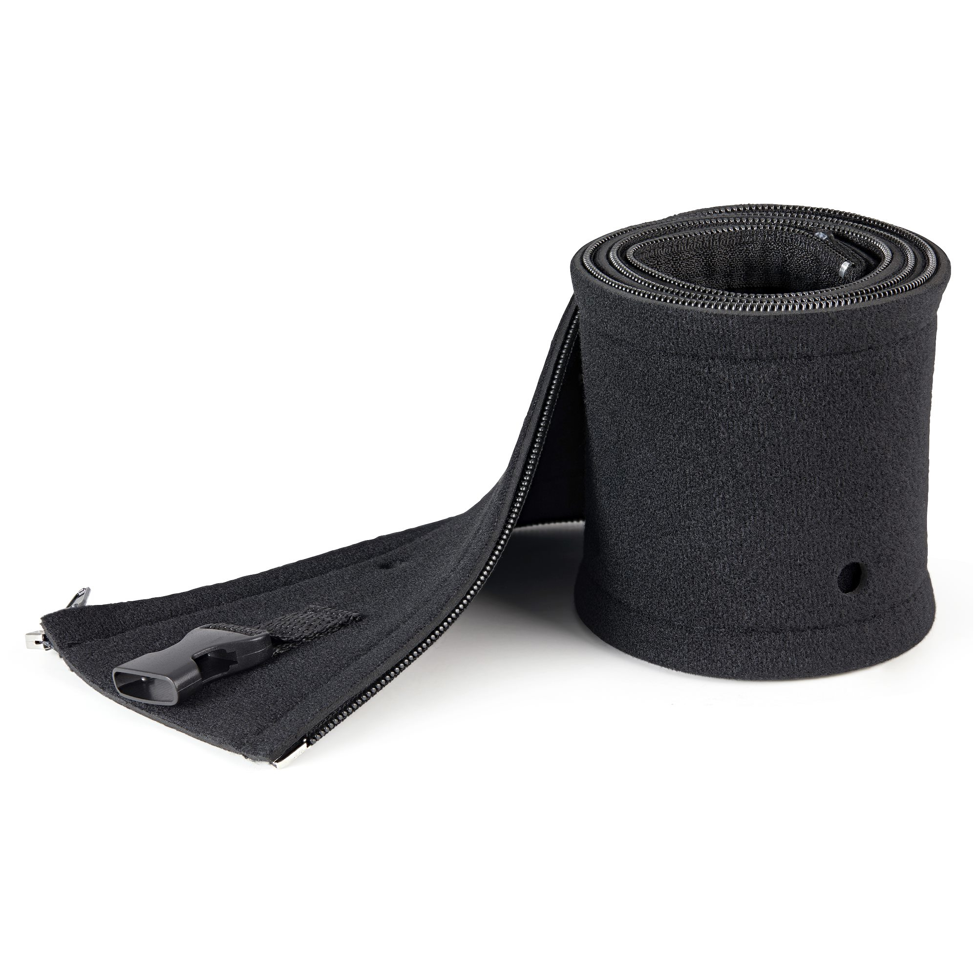 Startech 40" (1m) Neoprene Cable Management Sleeve with Zipper & Buckle, 1.2" (3cm) Diameter, Computer/PC Power/Network/AV Cord Cover/Manager, Flexible Cable Organizer Wrap, Black - Cable Manager Sleeve (WKSTNCMZP) - Cable management sleeve - black - 1 m