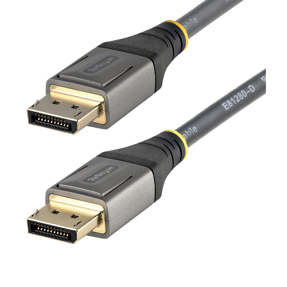 StarTech 3ft (1m) VESA Certified DisplayPort 1.4 Cable, 8K 60Hz HDR10, Ultra HD 4K 120Hz DP Video Cable, DisplayPort to DisplayPort Cable, DP Cord for Monitors/Displays, M/M - DP 1.4 Cable with Latches (DP14VMM1M) - DisplayPort cable - DisplayPort (M) to
