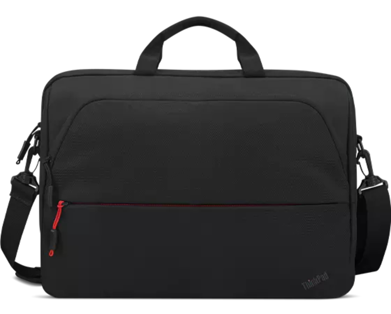 Lenovo ThinkPad Essential Topload (Eco) - Notebook carrying case - 13" - 14" - black with red accents - for IdeaPad S340-14, ThinkCentre M75t Gen 2, ThinkPad E14 Gen 3, X1 Nano Gen 2, Z13 Gen 1