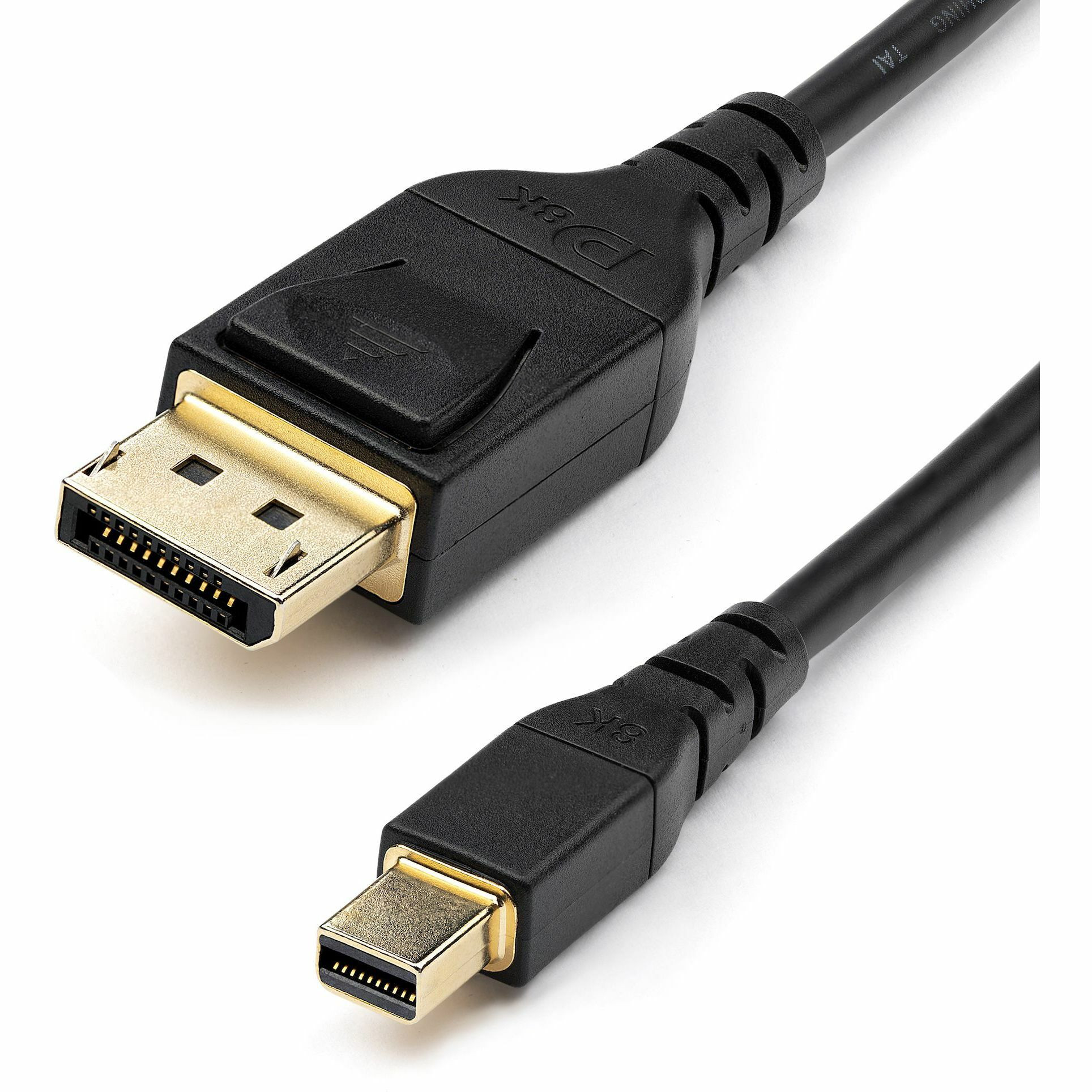 StarTech 6ft (2m) VESA Certified DisplayPort 1.4 Cable, 8K 60Hz HDR10, Ultra HD 4K 120Hz DP Video Cable, DisplayPort to DisplayPort Cable, DP Cord for Monitors/Displays, M/M - DP 1.4 Cable with Latches (DP14VMM2M) - DisplayPort cable - DisplayPort (M) to
