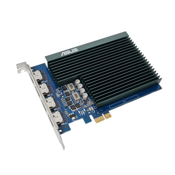 ASUS GT730-4H-SL-2GD5 - Graphics card - GF GT 730 - 2 GB GDDR5 - PCIe 2.0 - 4 x HDMI - fanless