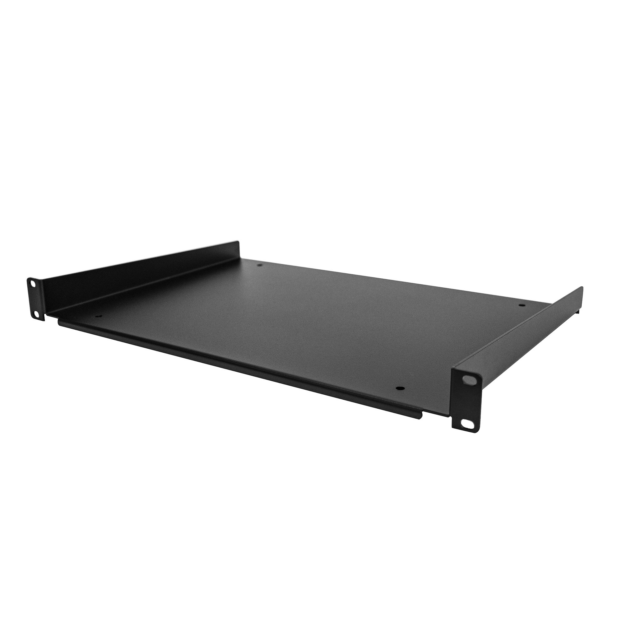 Startech 1U Fixed Server Rack Mount Shelf, 12in Deep Steel Universal Cantilever Tray for 19" AV/Data/Network Equipment Rack with Cage Nuts & Screws, 55lbs Weight Capacity, 12" Deep - 1U Network Rack Shelf - Rack shelf - 1U - 19