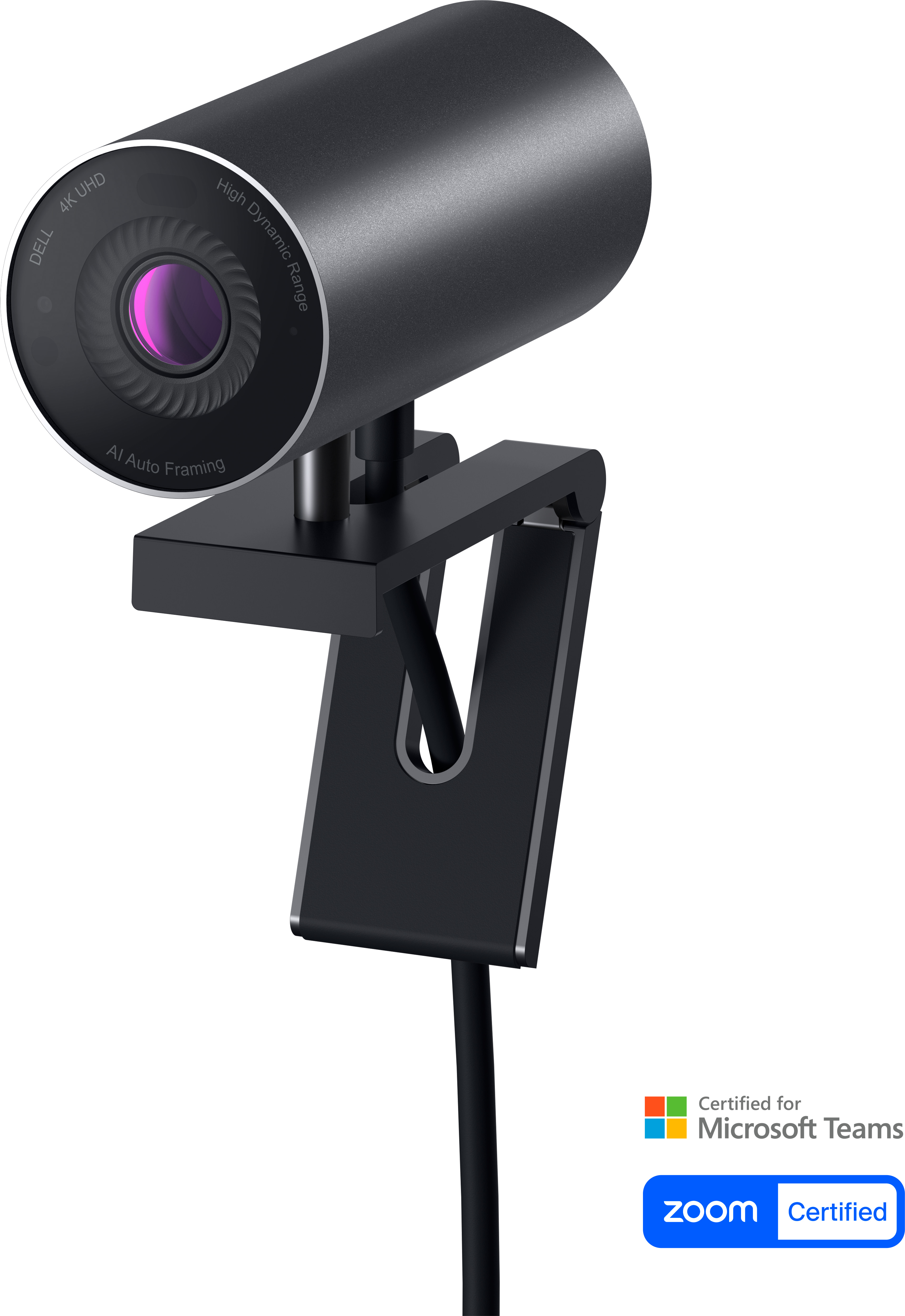 Dell UltraSharp WB7022 - Webcam - colour - 8.3 MP - 3840 x 2160 - USB
