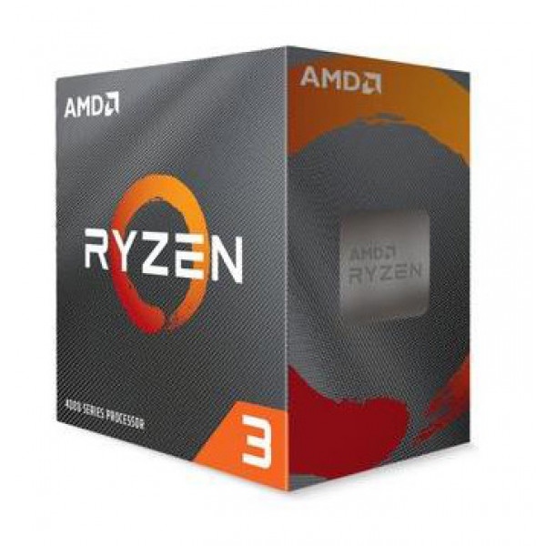 AMD Ryzen 3 4100 4 Core AM4 Processor, 8 Threads, 3.8GHz up to 4.0GHz Boost, 6MB Cache, 65W, with Wraith Stealth Cooler, No Graphics