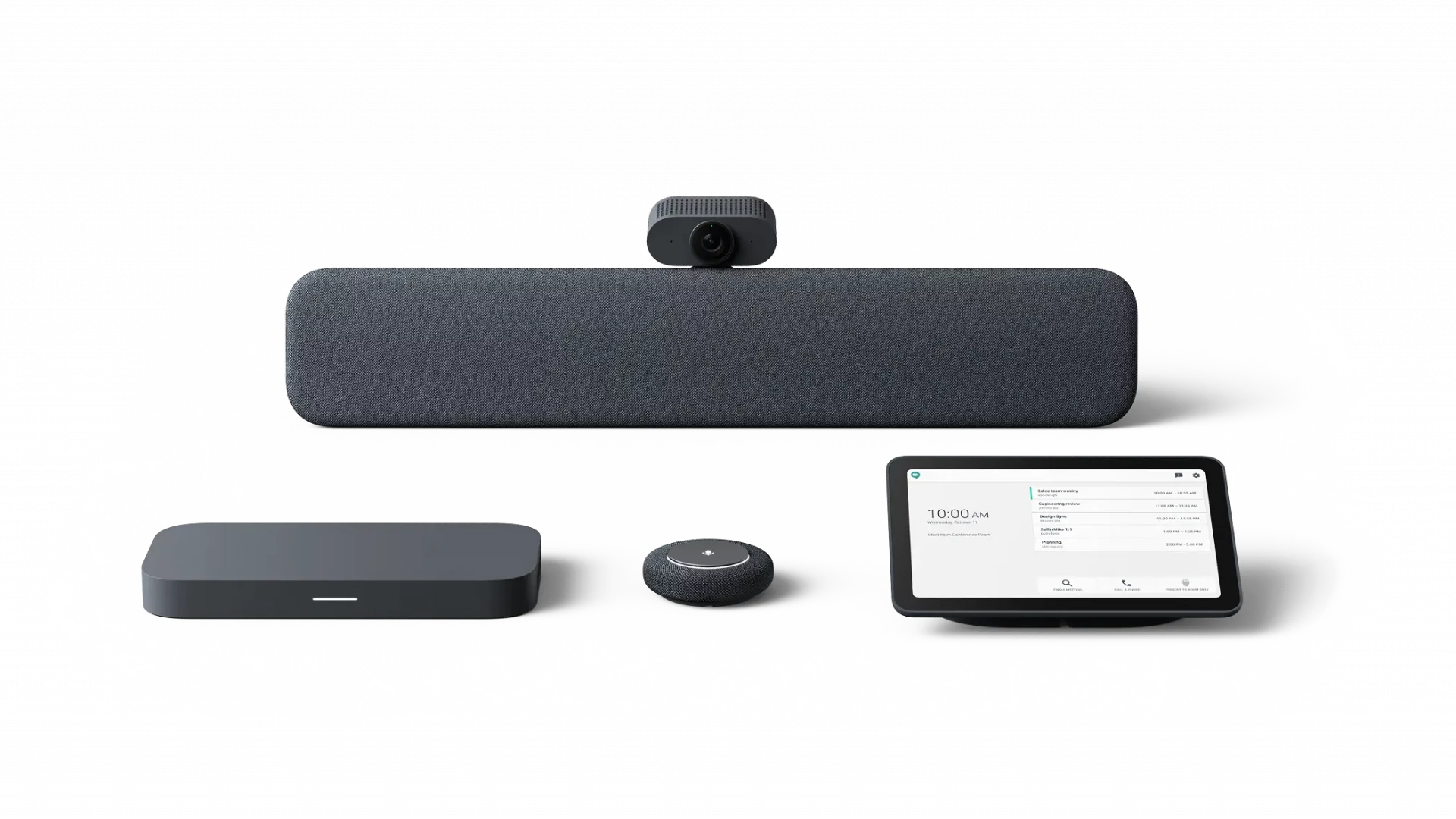 Lenovo Google Meet Series One mic pod - Video conferencing device - charcoal