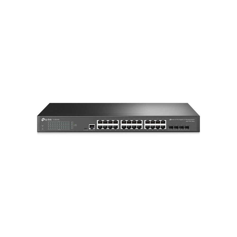 TP-Link JetStream TL-SG3428 24-Port Metal Gigabit L2+ Managed Switch with 4 SFP Slots