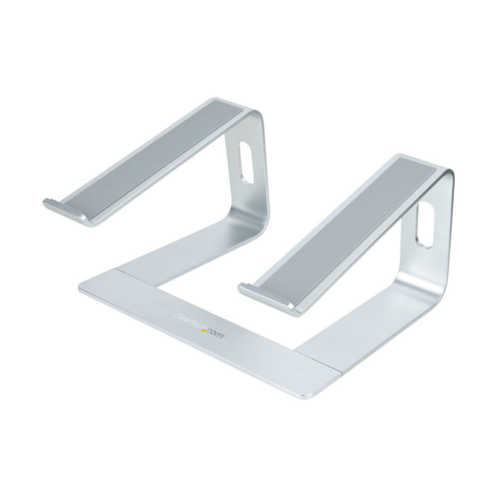 Startech Laptop Stand for Desk, 5kg/11lb, Aluminum, Silver, Ergonomic - Notebook stand - 13" - 17" - silver