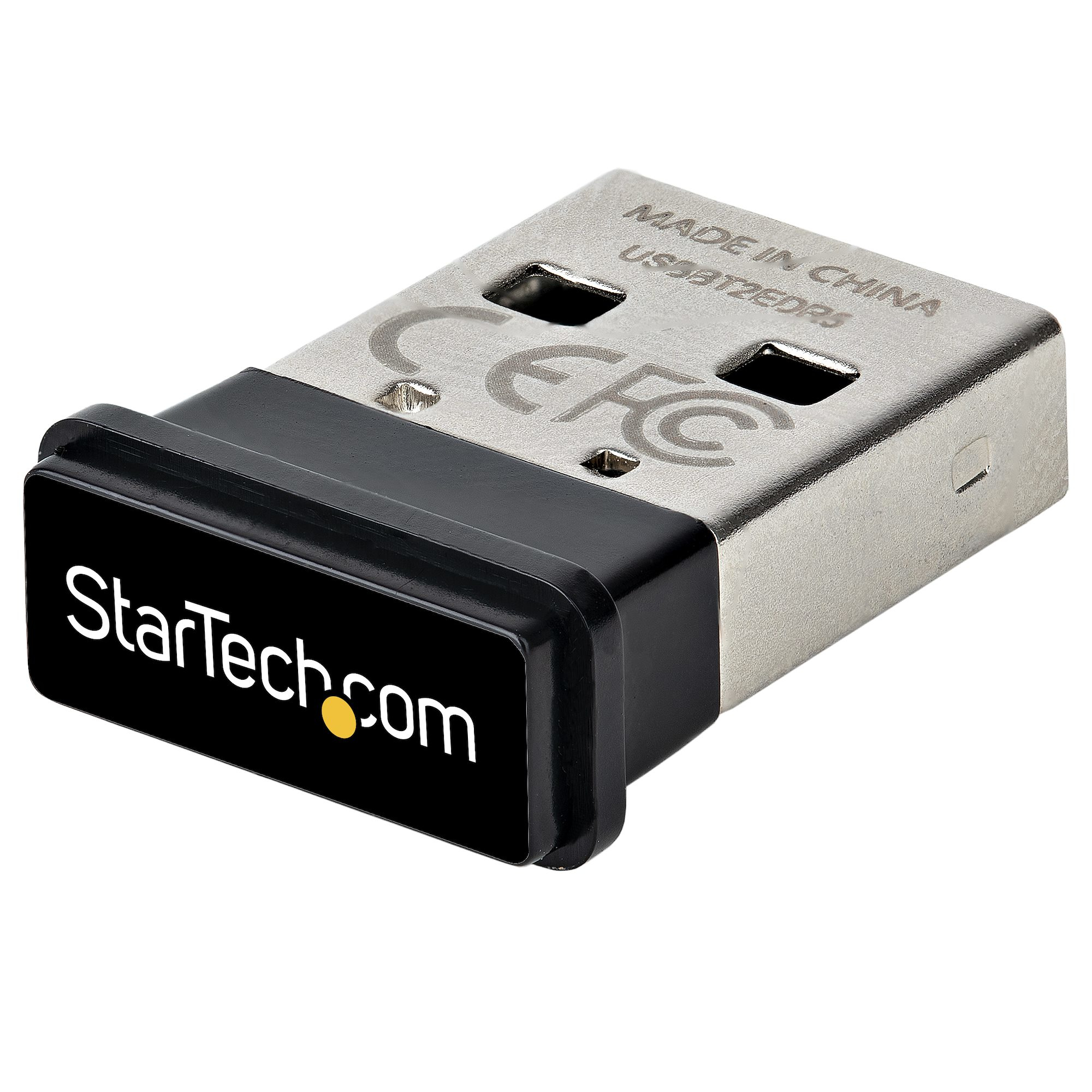 Startech USB Bluetooth 5.0 Adapter, USB Bluetooth Dongle Receiver for PC/Computer/Laptop/Keyboard/Mouse/Headsets, Range 33ft/10m, EDR (USBA-BLUETOOTH-V5-C2) - Network adapter - USB - Bluetooth 5.0, Bluetooth 5.0 LE, Bluetooth 5.0 EDR - Class 2 - black