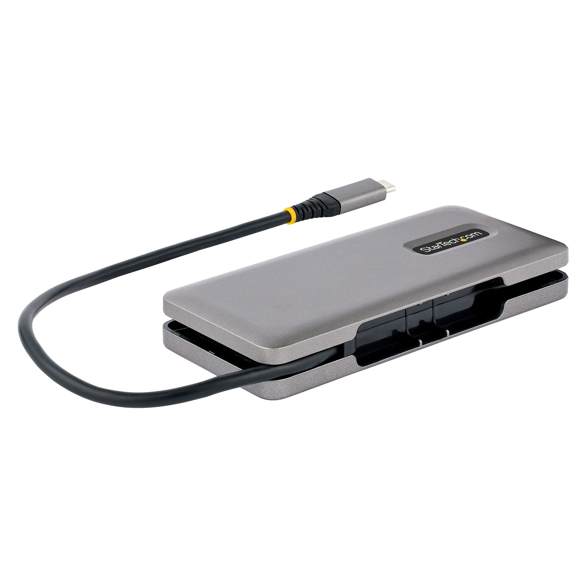 Startech 4-Port USB-C Hub, 4x USB-C Ports, USB 3.1 10Gbps, Portable USB C Hub with 100W Power Delivery Pass-Through, Portable USB Type C Hub w/ 9.8in (25cm) Wrap-Around Cable - USB Expansion Hub (HB31CM4CPD3) - Hub - 4 x USB 3.2 Gen 2 - desktop