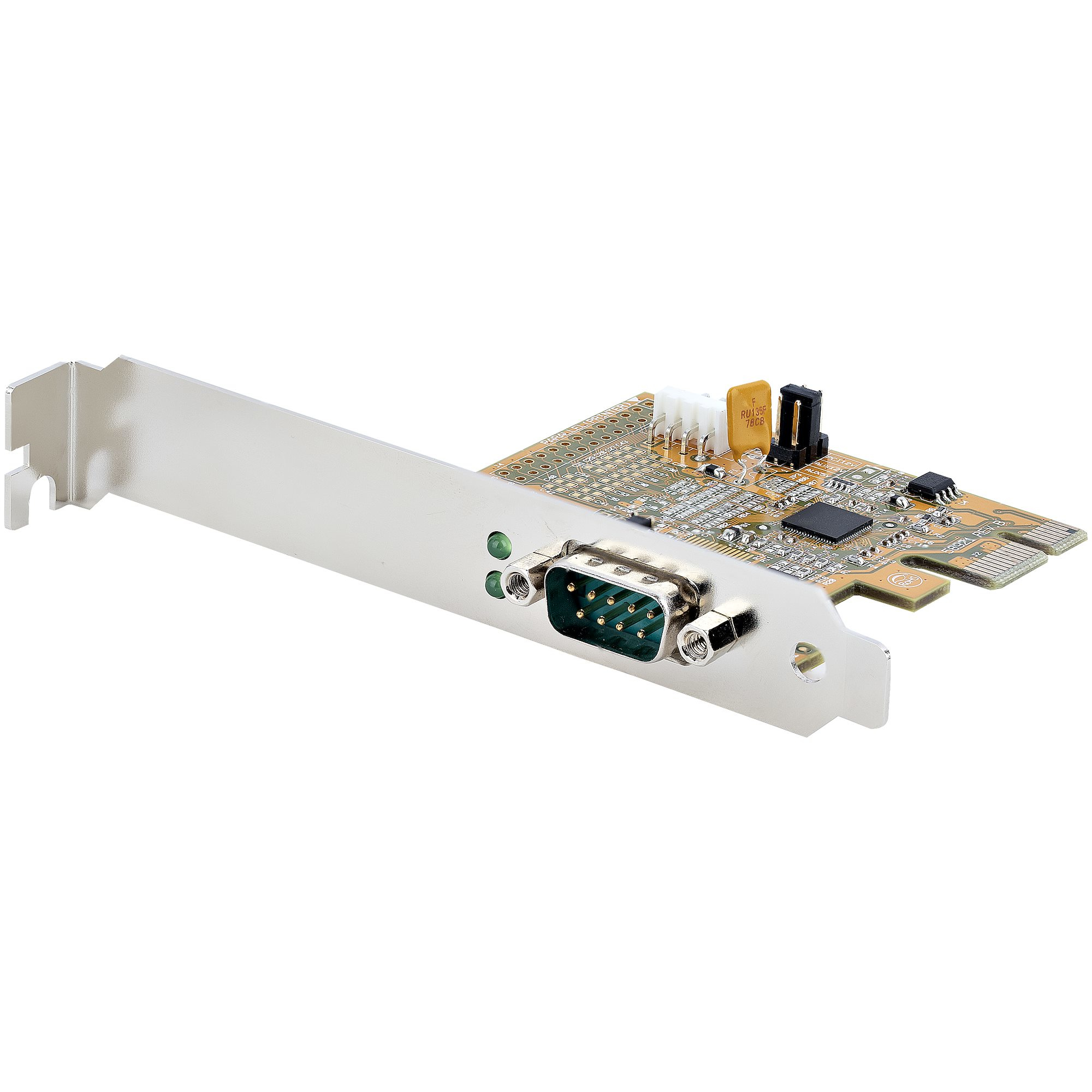 Startech PCI Express Serial Card, PCIe to RS232 (DB9) Serial Interface Card, PC Serial Card with 16C1050 UART, Standard or Low Profile Brackets, COM Retention, For Windows & Linux - PCIe to DB9 Card (11050-PC-SERIAL-CARD) - Serial adapter - PCIe 2.0 low p