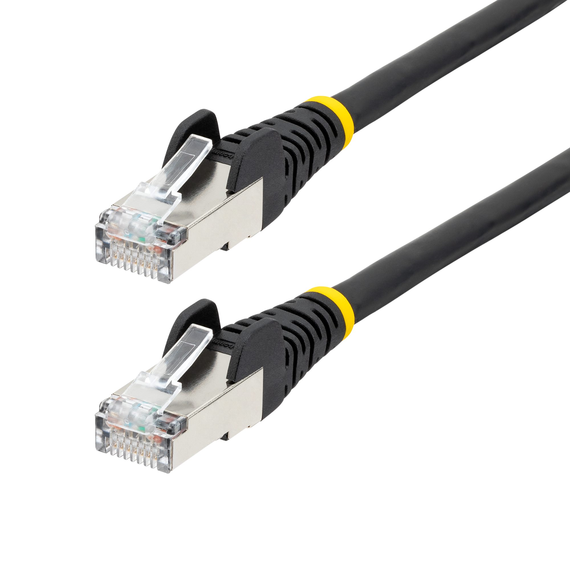 Startech 50cm CAT6a Ethernet Cable - Aqua - Low Smoke Zero Halogen (LSZH) - 10GbE 500MHz 100W PoE++ Snagless RJ-45 w/Strain Reliefs S/FTP Network Patch Cord - Patch cable - RJ-45 (M) to RJ-45 (M) - 50 cm - S/FTP - CAT 6a - IEEE 802.3bt - halogen-free, mol