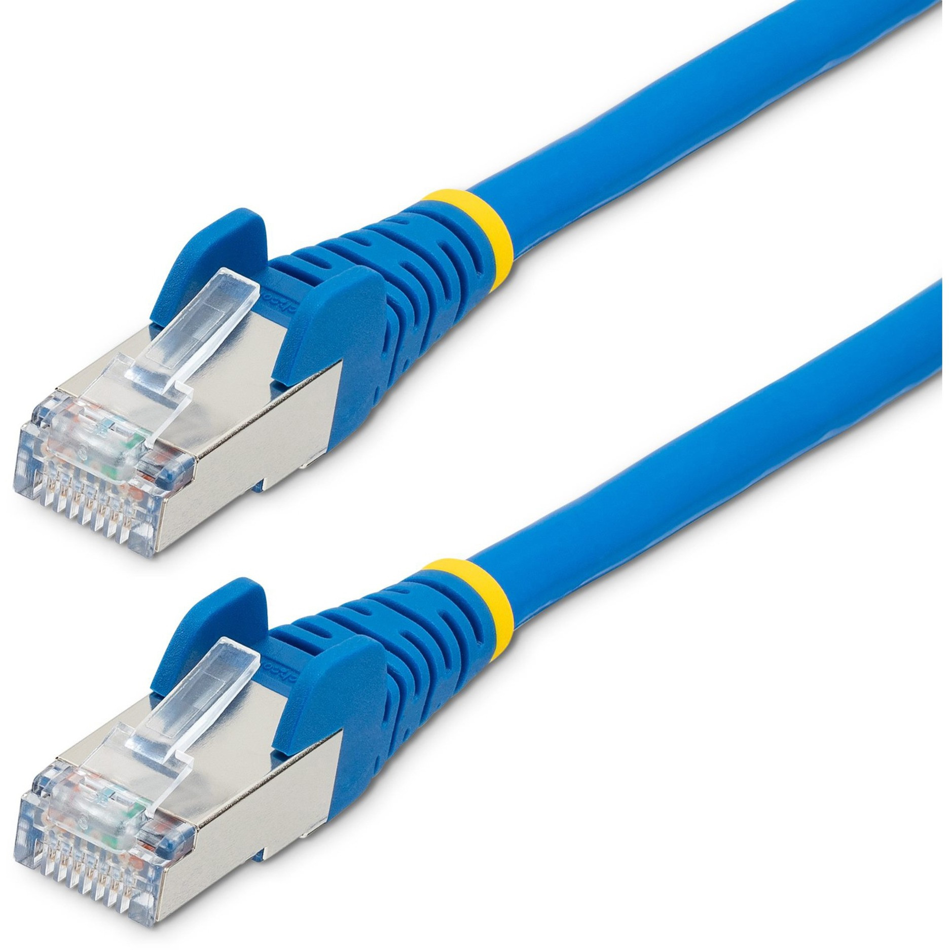 Startech 1m CAT6a Ethernet Cable - Blue - Low Smoke Zero Halogen (LSZH) - 10GbE 500MHz 100W PoE++ Snagless RJ-45 w/Strain Reliefs S/FTP Network Patch Cord - Patch cable - RJ-45 (M) to RJ-45 (M) - 1 m - S/FTP - CAT 6a - halogen-free, molded, snagless, stra