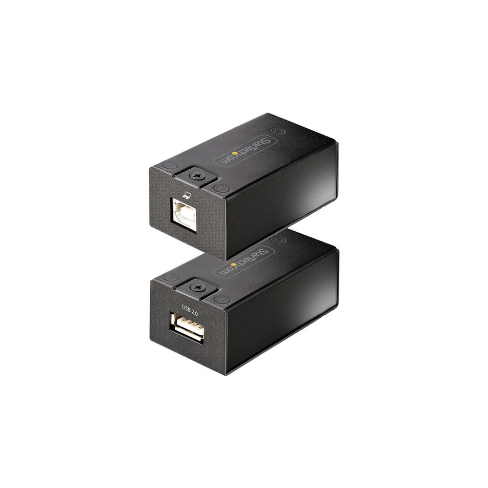 Startech USB 2.0 Extender over Cat5e/Cat6 Cable (RJ45), 492ft/150m USB Over Ethernet Extender/Adapter Kit - Externally Powered USB Extender, USB to Ethernet Converter, 480 Mbps, Rugged Metal Housing (C15012-USB-EXTENDER) - USB extender - USB 2.0 - over CA