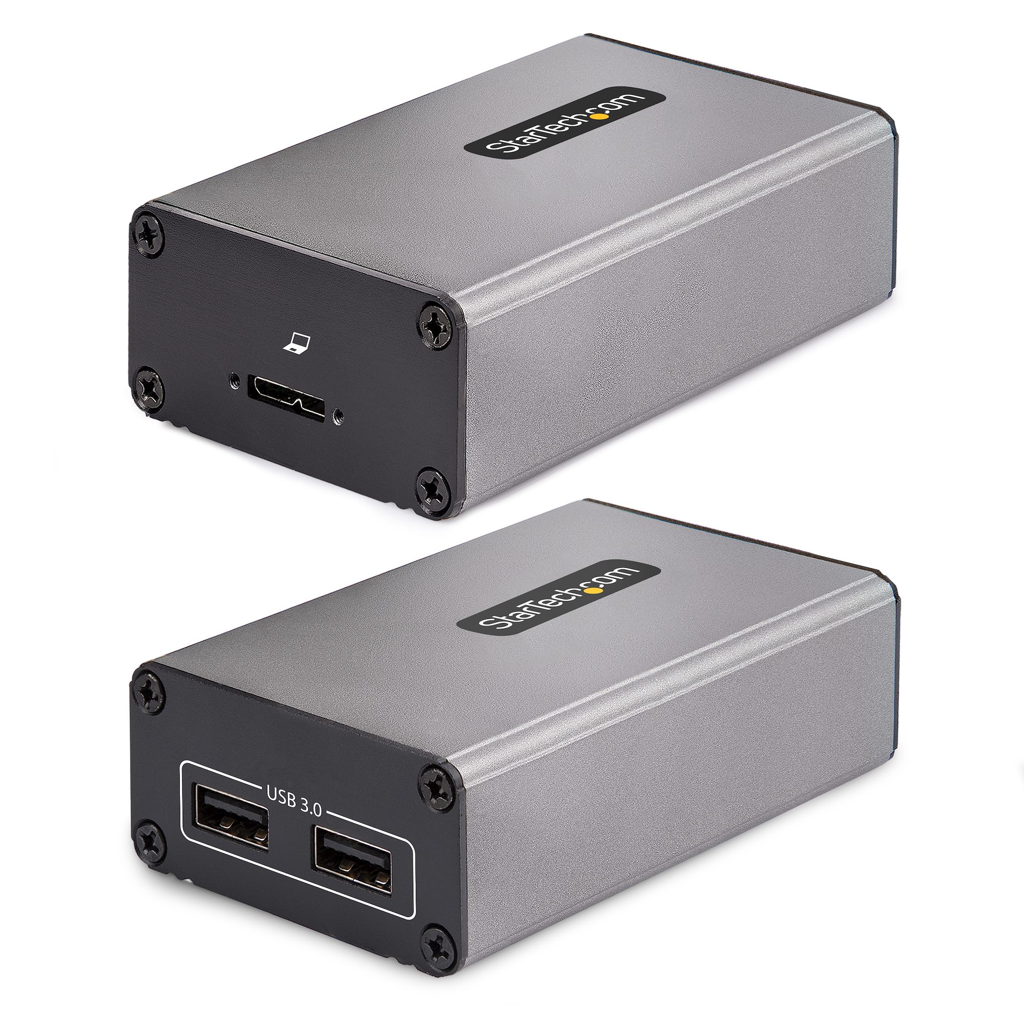 Startech 2-Port USB 3.0 Extender over OM3 Multimode Fiber, LC/LC, 2x 5Gbps USB-A Hub, 350m (1150ft) Range, Durable USB Fiber Optic Extender, Incl. 2x 10G MMF SFP+ modules - Optical USB Extender (F35023-USB-EXTENDER) - USB extender - USB 3.0 - over CAT 5e