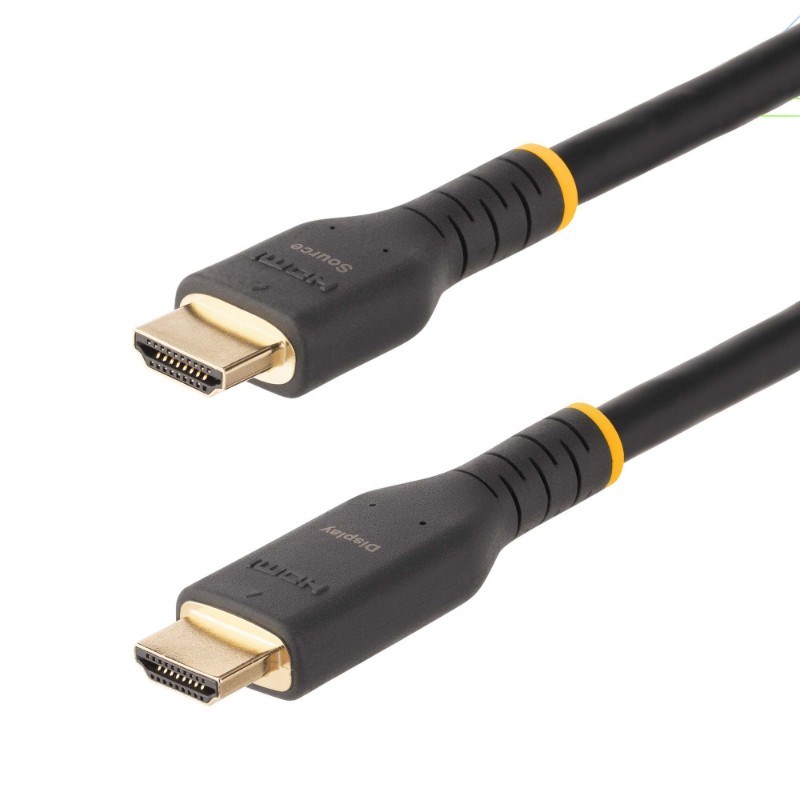 Startech 30ft (10m) Active HDMI Cable w/ Ethernet - HDMI 2.0 4K 60Hz UHD - Rugged HDMI Cord w/ Aramid Fiber - Durable High Speed HDMI Cable - Heavy-Duty HDMI 2.0 Cable - High Speed - HDMI cable with Ethernet - HDMI male to HDMI male - 10 m - black