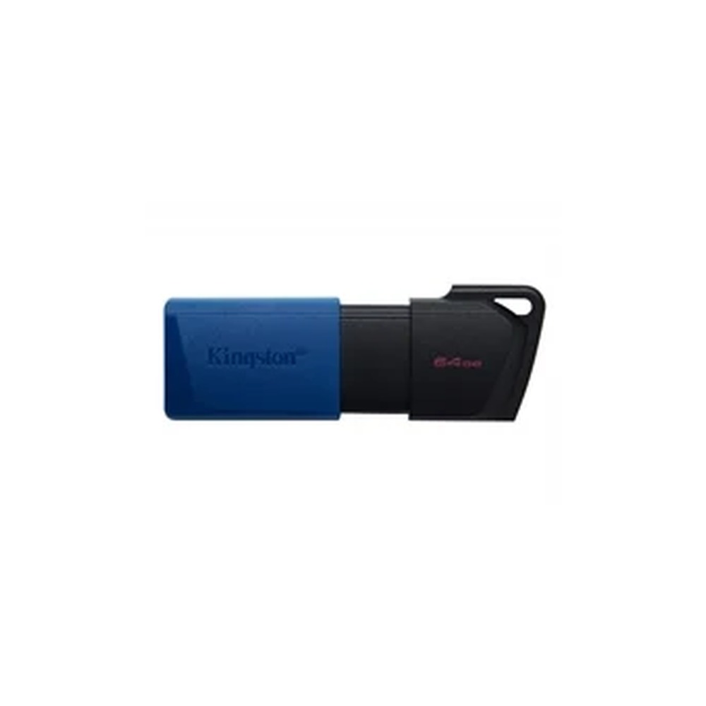 Kingston DataTraveler ExodiaM DTXM/64GB USB Flash Drive, 64GB, USB 3.2, Blue / Black, Moving Cap Design
