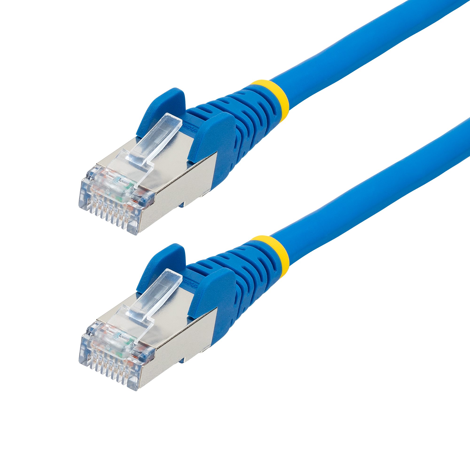 Startech 1.5m CAT6a Ethernet Cable - Blue - Low Smoke Zero Halogen (LSZH) - 10GbE 500MHz 100W PoE++ Snagless RJ-45 w/Strain Reliefs S/FTP Network Patch Cord - Patch cable - RJ-45 (M) to RJ-45 (M) - 1.5 m - S/FTP - CAT 6a - IEEE 802.3bt - halogen-free, mol