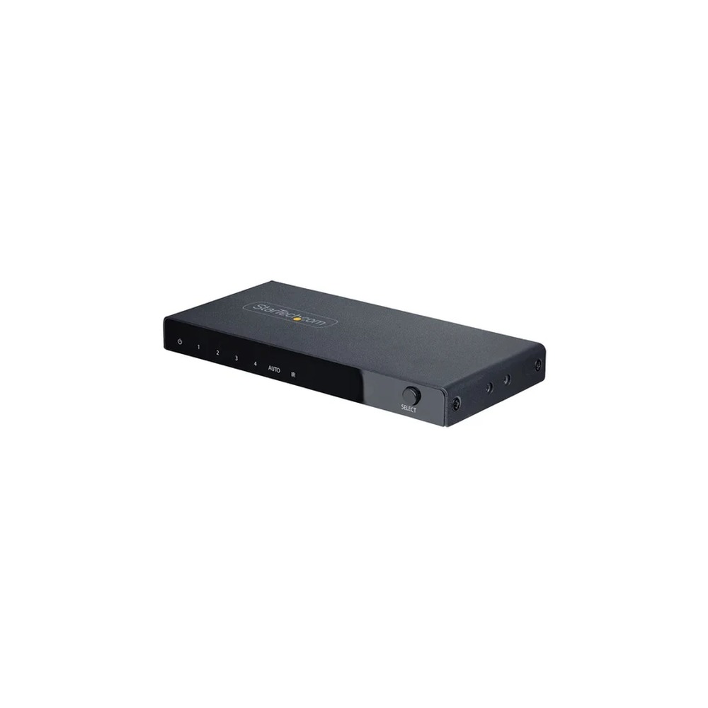 Startech 4-Port 8K HDMI Switch, HDMI 2.1 Switcher 4K 120Hz HDR10+, 8K 60Hz UHD, HDMI Switch 4 In 1 Out, Auto/Manual Source Switching, Remote Control and Power Adapter Included - 7.1 Channel Audio/eARC (4PORT-8K-HDMI-SWITCH) - Video/audio switch - 4 x HDMI