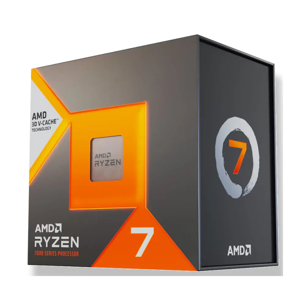 AMD Ryzen 7 7800X3D 4.2GHz AM5 Processor, 8 cores, 16 Threads, 4.2GHz up to 5.0GHz Boost, 104MB Cache, No Fan, Radeon Graphics