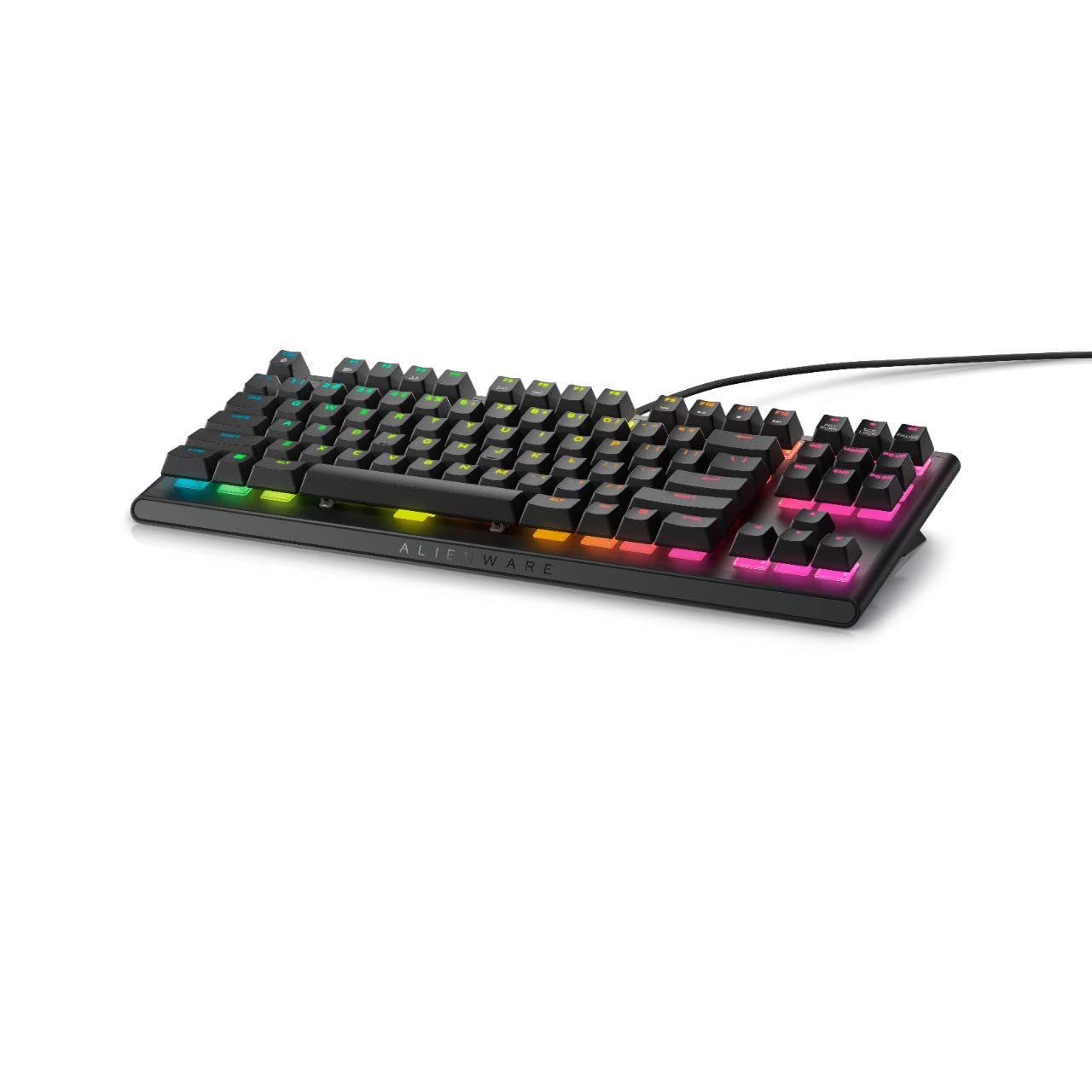 Alienware AW420K - Keyboard - tenkeyless - backlit - USB - key switch: CHERRY MX Red - Dark Side of the Moon - retail - box