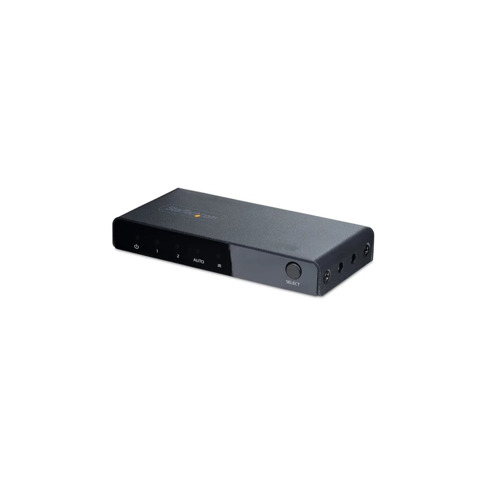 Startech 2-Port 8K HDMI Switch, HDMI 2.1 Switcher 4K 120Hz/8K 60Hz UHD, HDR10+, HDMI Switch 2 In 1 Out, Auto/Manual Source Switching, Remote Control and Power Adapter Included - 7.1 Channel Audio/eARC (2PORT-HDMI-SWITCH-8K) - Video/audio switch - 2 x HDMI