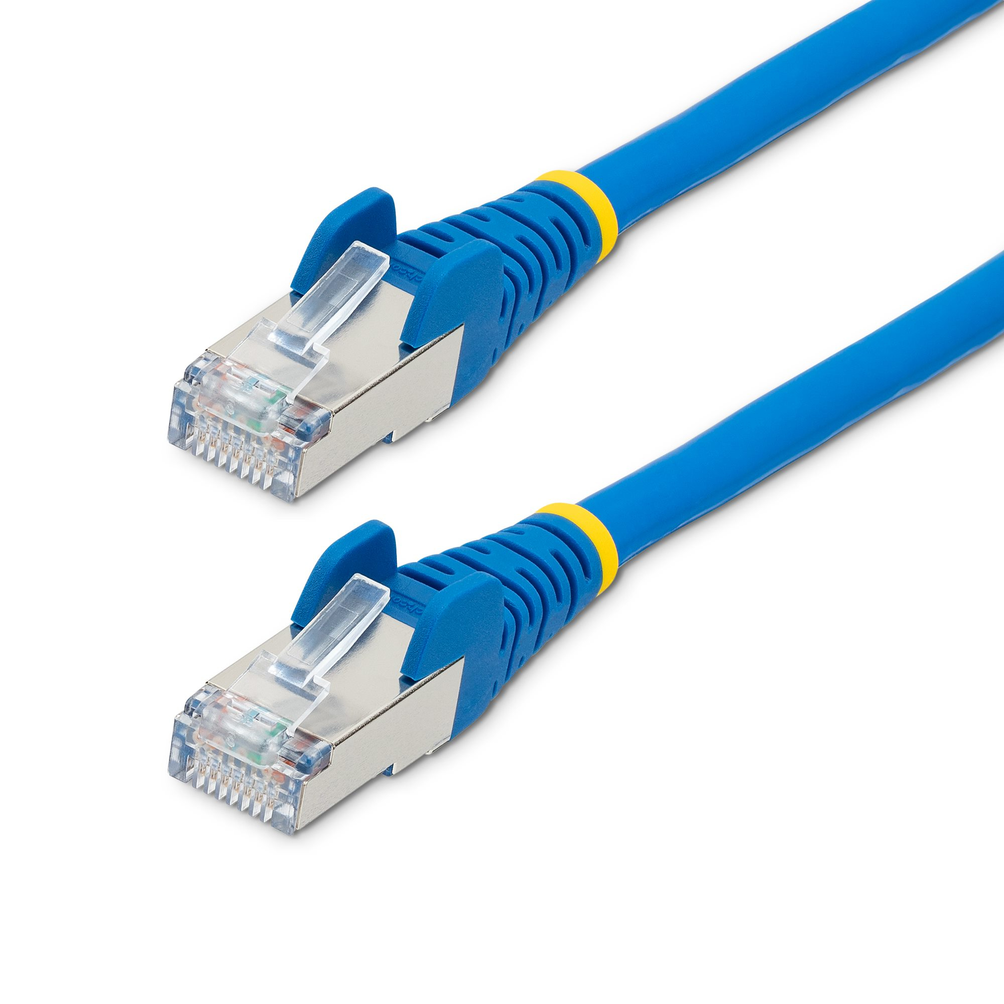 Startech 7.5m CAT6a Ethernet Cable - Blue - Low Smoke Zero Halogen (LSZH) - 10GbE 500MHz 100W PoE++ Snagless RJ-45 w/Strain Reliefs S/FTP Network Patch Cord - Patch cable - RJ-45 (M) to RJ-45 (M) - 7.5 m - S/FTP - CAT 6a - IEEE 802.3bt - halogen-free, mol