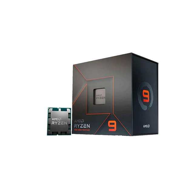 AMD Ryzen 9 7900X with Radeon Graphics, 12 Core Processor, 24 Threads, 4.7GHz up to 5.6GHz Boost, 76MB Cache, 170W, No Fan, Radeon Graphics