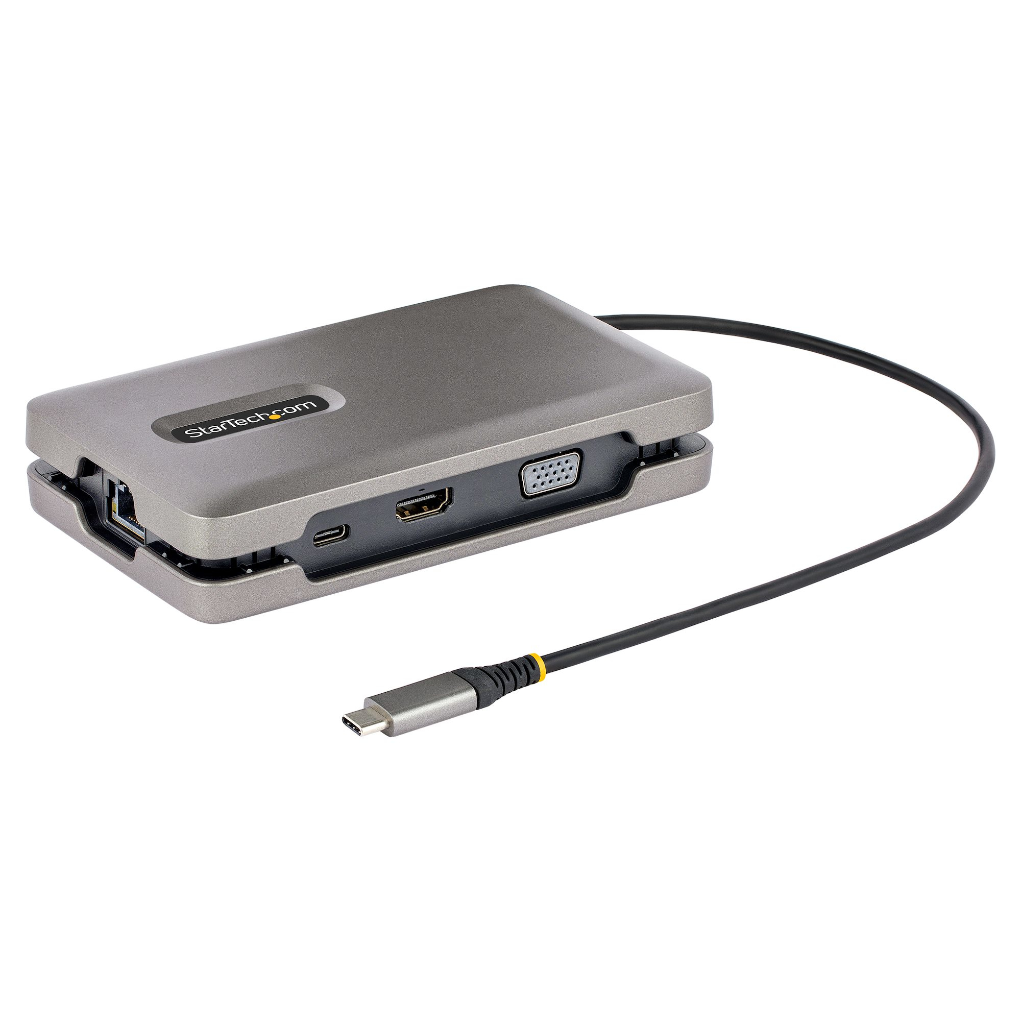 Startech USB-C Multiport Adapter with USB-C DP Alt Mode Video Output / 4K HDMI 2.0 / VGA, USB-C Dual Monitor Docking Station, 100W PD Pass-Through, USB Type C Mini Dock/MST Adapter Hub - 2x USB-A 10Gbps, GbE (DKM31C3HVCPD) - Docking station - USB-C 3.2 Ge