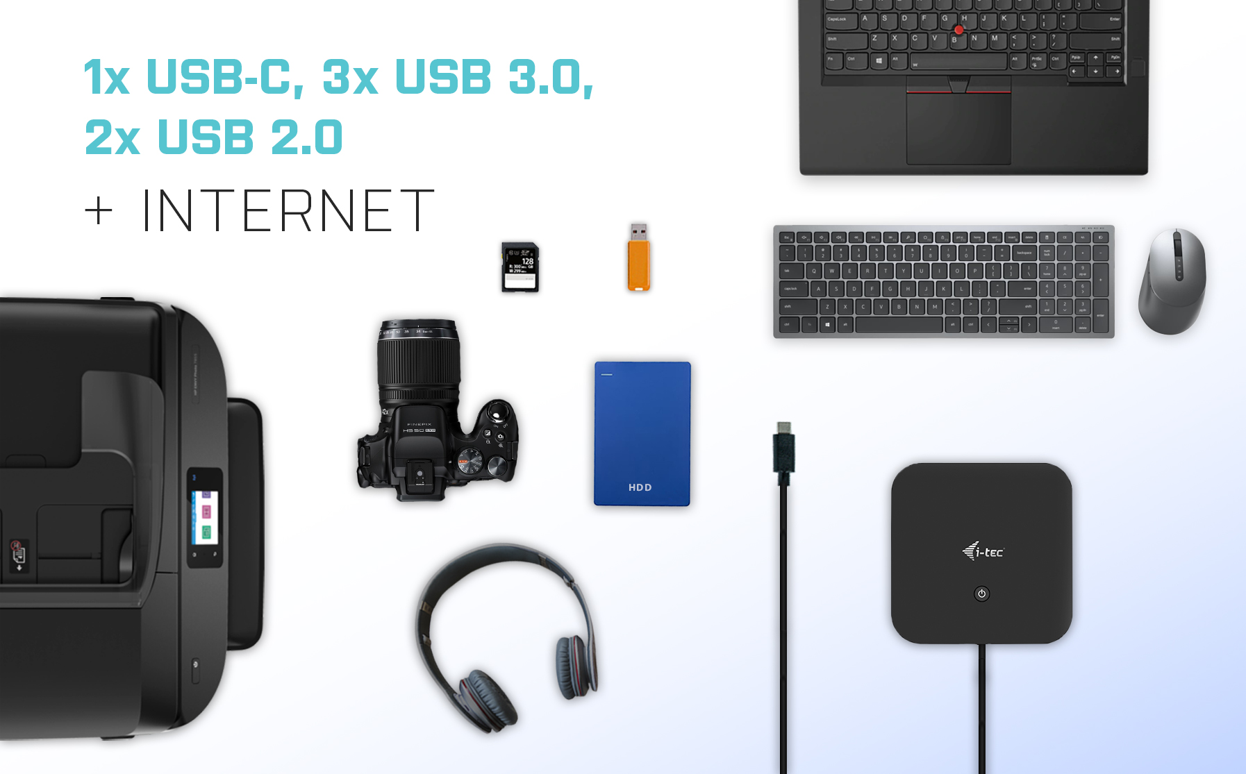I-Tec I-TEC USB-C HDMI DP DOCK PD100W