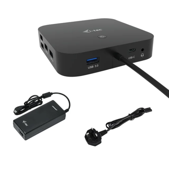 I-TEC USB-C HDMI DP DOCK PD100W 2X LCD DOCK + CHARGER-C112WUK