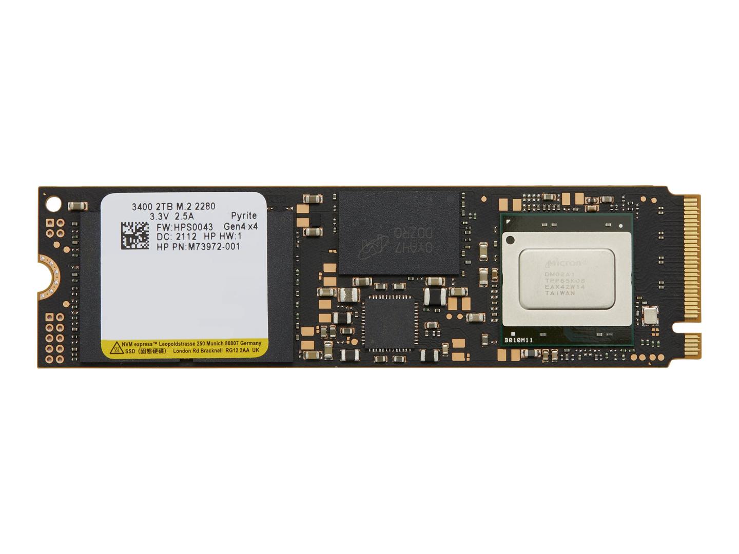 HP - SSD - 2 TB - internal - M.2 - PCIe 4.0 x4 (NVMe)