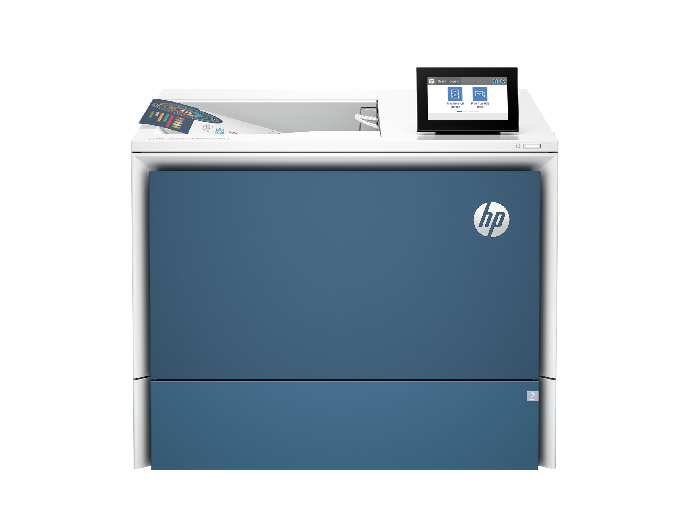 HP Color LaserJet Enterprise 5700dn - Printer - colour - Duplex - laser - A4/Legal - 1200 x 1200 dpi - up to 43 ppm (mono) / up to 43 ppm (colour) - capacity: 650 sheets - Gigabit LAN, USB 3.0, USB 3.0 host, USB 2.0 host