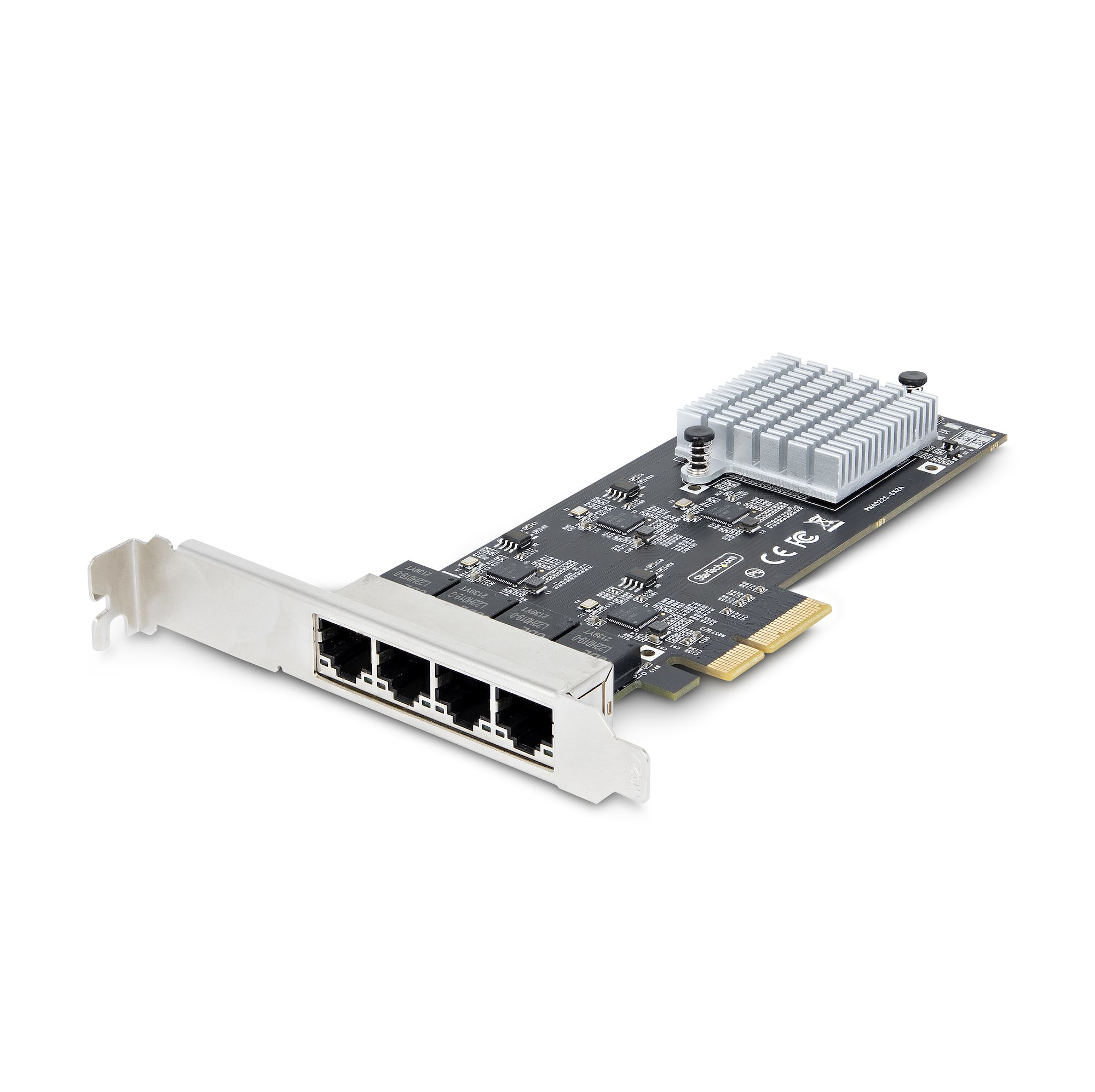 Startech 4-Port 2.5Gbps NBASE-T PCIe Network Card, Intel I225-V Chip, Quad Port Computer Network Card, Multi-Gigabit NIC, PCI Express Server LAN Card, Desktop Ethernet Interface Card, PCI Express 2.0 (PR42GI-NETWORK-CARD) - Network adapter - PCIe 2.0 x4 -