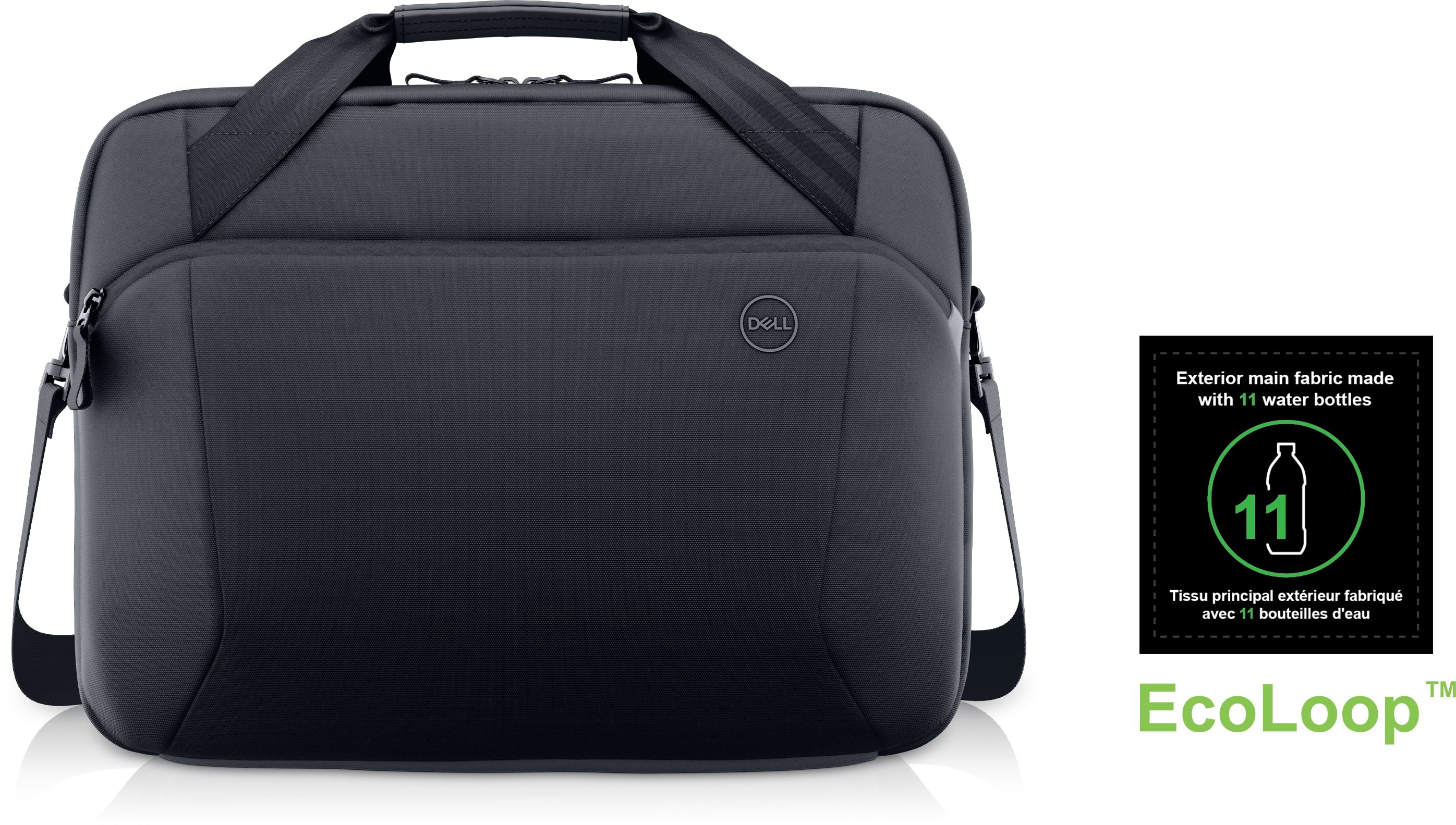 Dell EcoLoop Pro Slim Briefcase 15 - Notebook carrying case - up to 15.6" - black