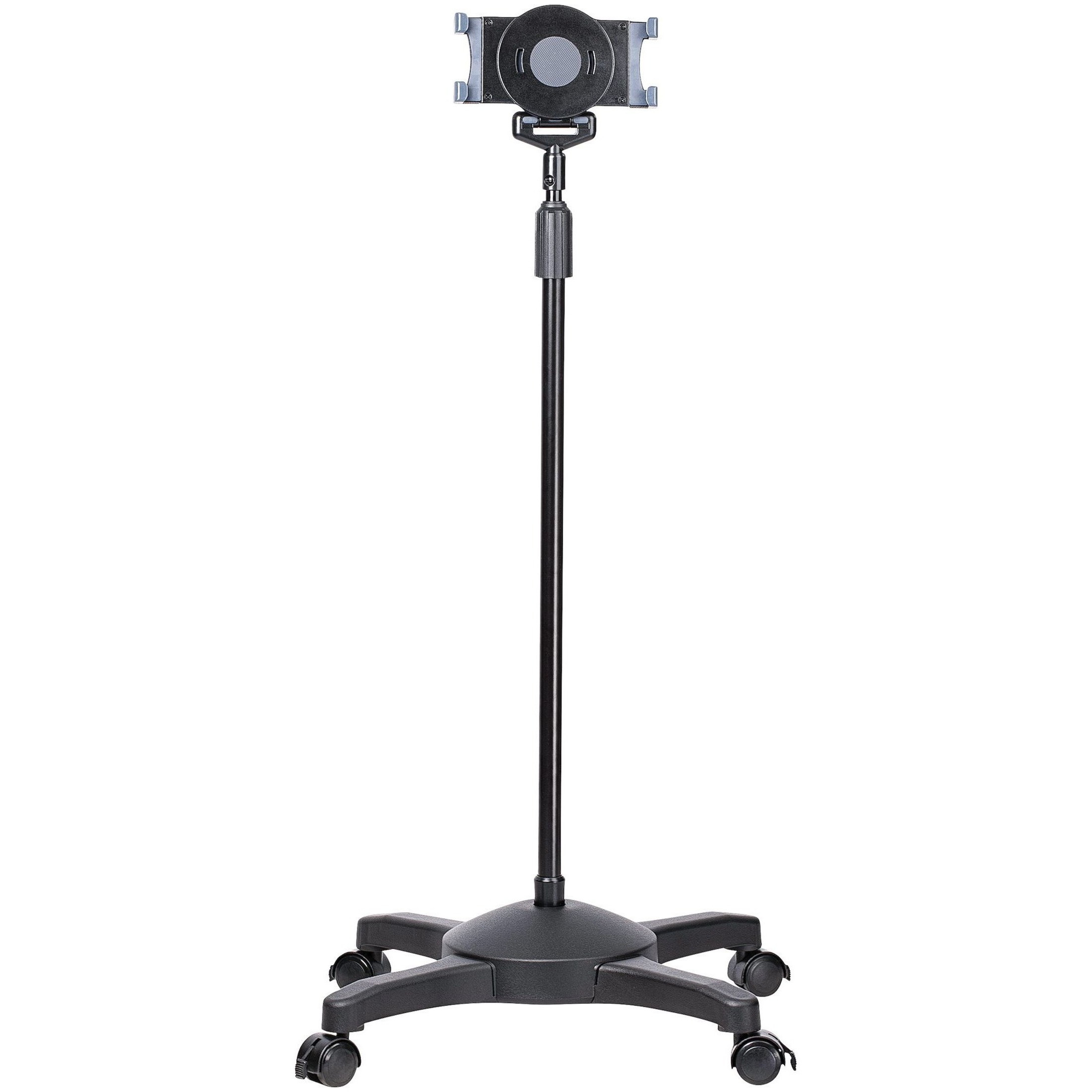 Startech Mobile Tablet Stand w/ Lockable Wheels, Height Adjustable Cart, Universal Rolling Floor Stand for Tablets from 7-11in, Portable Tablet Stand w/ Detachable Tablet Holder, TAA - Ergonomic Tablet Stand - Cart - for tablet - screen size: 7"-11