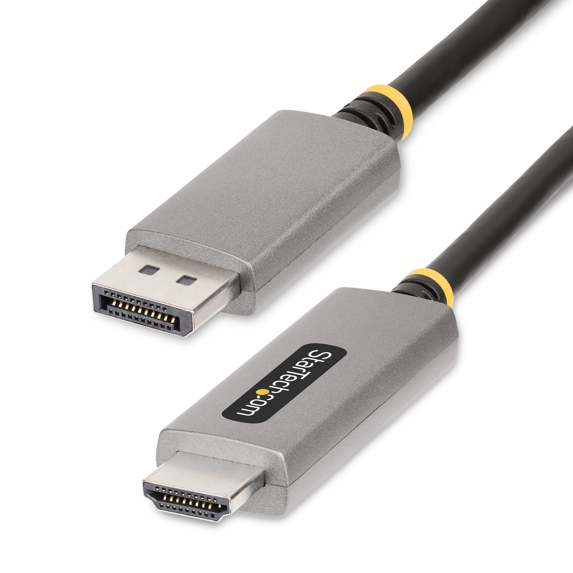 Startech 6ft (2m) DisplayPort to HDMI Adapter Cable, 8K 60Hz, 4K 144Hz, HDR10, DP 1.4 to HDMI 2.1 Active Video Converter, DisplayPort Desktop to HDMI Monitor, M/M - DisplayPort to HDMI Cord (133DISPLAYPORTHDMI21) - Adapter cable - DisplayPort male to HDMI