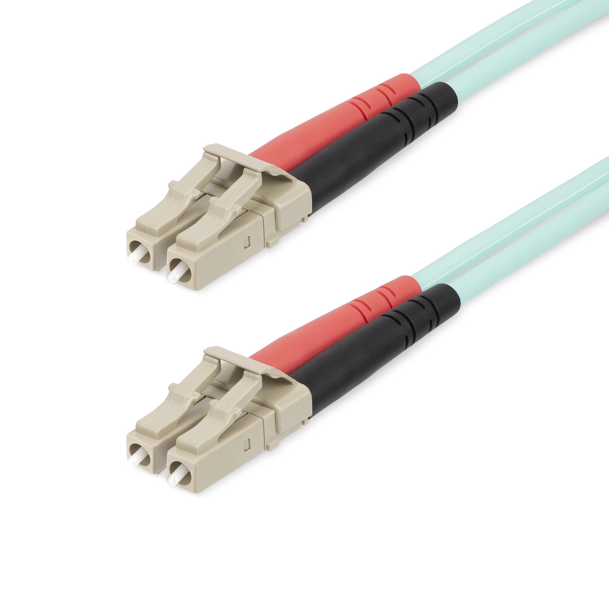 Startech 25m (82ft) LC/UPC to LC/UPC OM4 Multimode Fiber Optic Cable, 50/125µm LOMMF/VCSEL Zipcord Fiber, 100G Networks, Low Insertion Loss, LSZH Fiber Patch Cord - Patch cable - LC/UPC multi-mode (M) to LC/UPC multi-mode (M) - 25 m - 25 m - fibre optic -