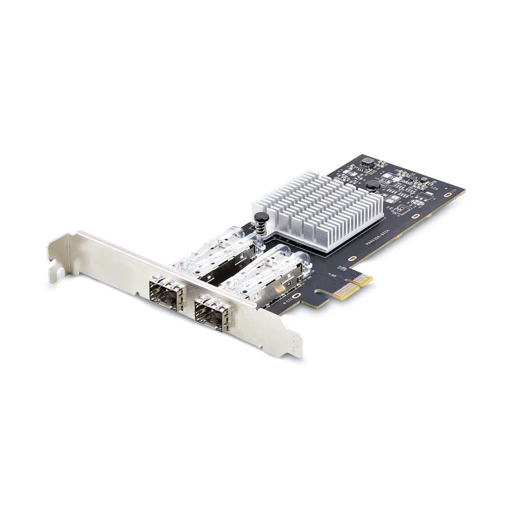 Startech 2-Port GbE SFP Network Card, PCIe 2.0 x1, Intel I350-AM2 2x 1GbE Controller, 1000BASE Copper/Fiber Optic, Dual-Port Gigabit Ethernet NIC, Desktop/Server Backplanes - Windows and Linux Compatible (P021GI-NETWORK-CARD) - Network adapter - PCIe 2.0