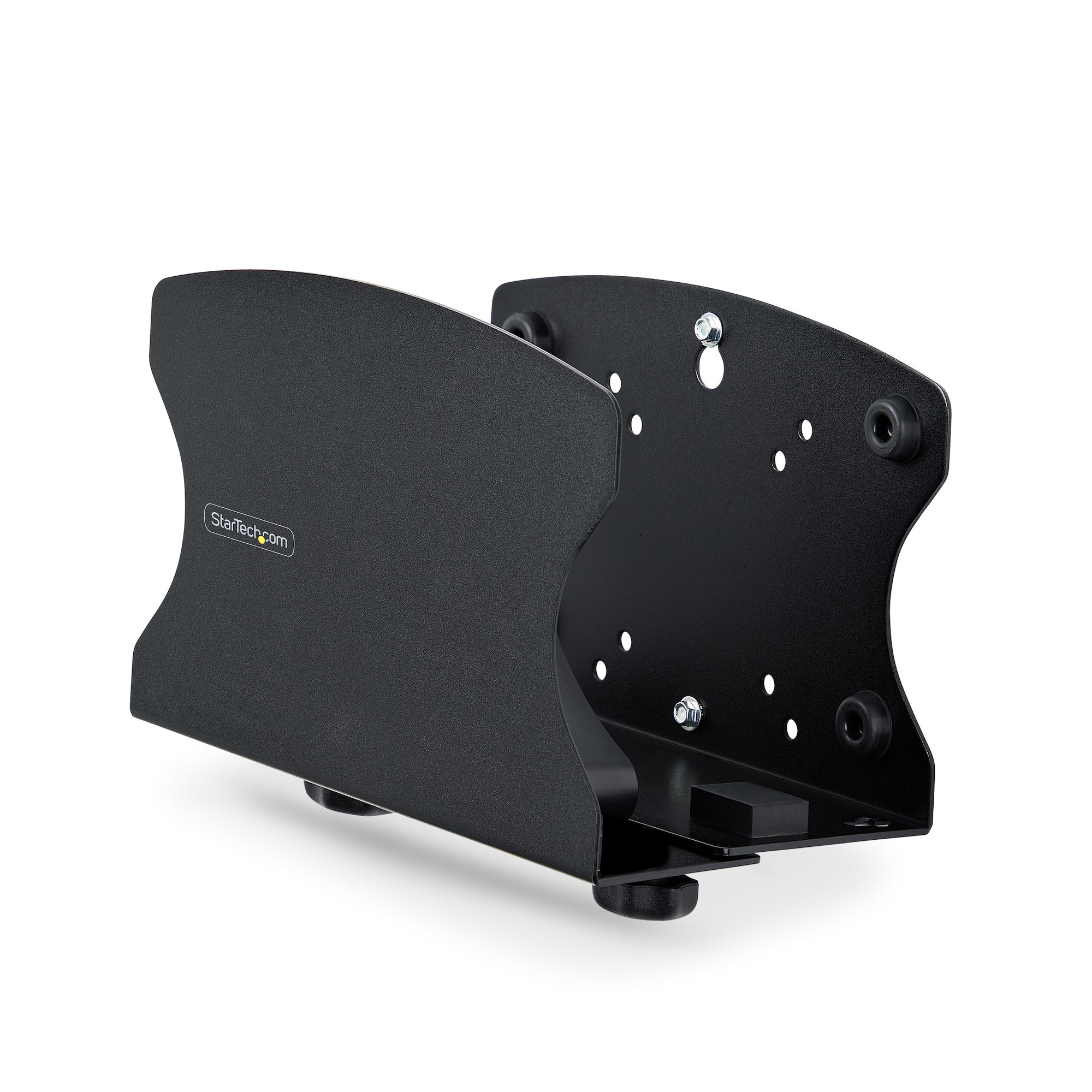 Startech PC Wall Mount Bracket, For Desktop Computers Up To 40lb, Toolless Width Adjustment 1.9-7.8in (50-200mm), Heavy-Duty Steel, CPU Tower/Case Shelf/Holder, Includes Mounting Hardware and Spacers (2NS-CPU-WALL-MOUNT) - Desktop to wall/monitor mounting
