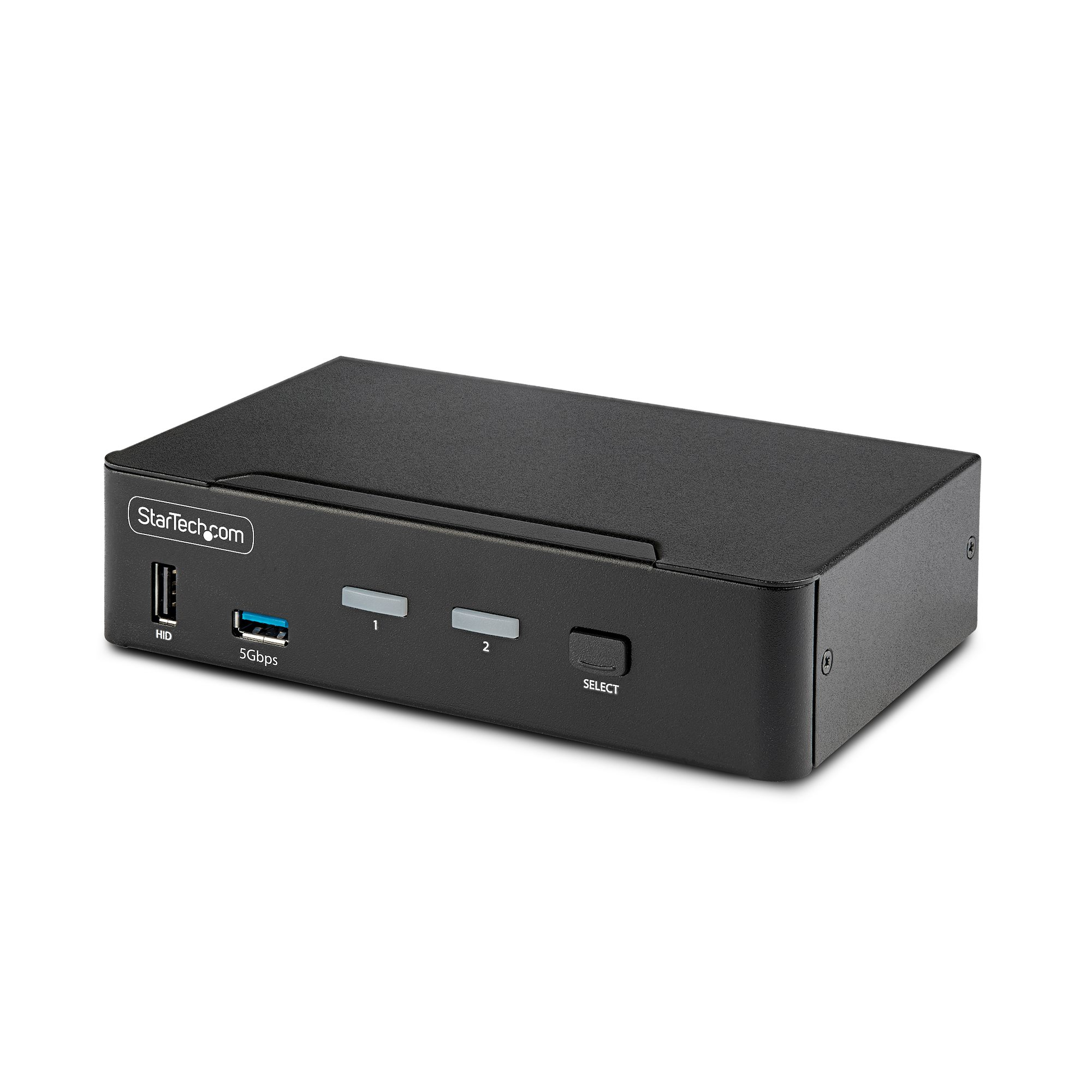 Startech 2-Port DisplayPort KVM Switch, 8K 60Hz / 4K 144Hz, Single Display, DP 1.4, 2x USB 3.0 Ports, 4x USB 2.0 HID Ports, Push-Button & Hotkey Switching, TAA Compliant - OS Independent, Metal Housing (D86A2-2-PORT-8K-KVM) - KVM / audio / USB switch - 2