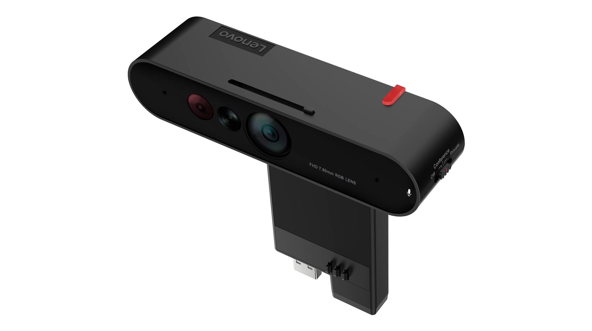 Lenovo ThinkVision MC60 (S) - Webcam - colour - 1920 x 1080 - 1080p - audio - USB 2.0 - MJPEG, YUY2