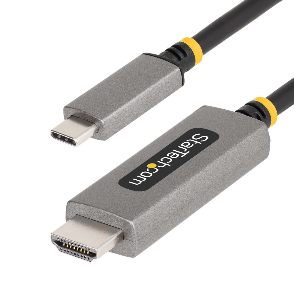 Startech 6ft (2m) USB-C to HDMI Adapter Cable, 8K 60Hz, 4K 144Hz, HDR10, USB Type-C to HDMI 2.1 Video Converter Cable, USB-C DP Alt Mode/USB4/Thunderbolt 3/4 Compatible - USB-C Laptop to HDMI Monitor (135B-USBC-HDMI212M) - Adapter cable - USB-C male to HD