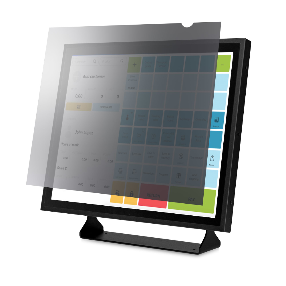 Startech 17-inch 5:4 Computer Monitor Privacy Filter, Anti-Glare Privacy Screen with 51% Blue Light Reduction, Black-out Monitor Screen Protector w/+/- 30 deg. Viewing Angle, Matte and Glossy Sides (1754-PRIVACY-SCREEN) - Notebook privacy filter (horizont