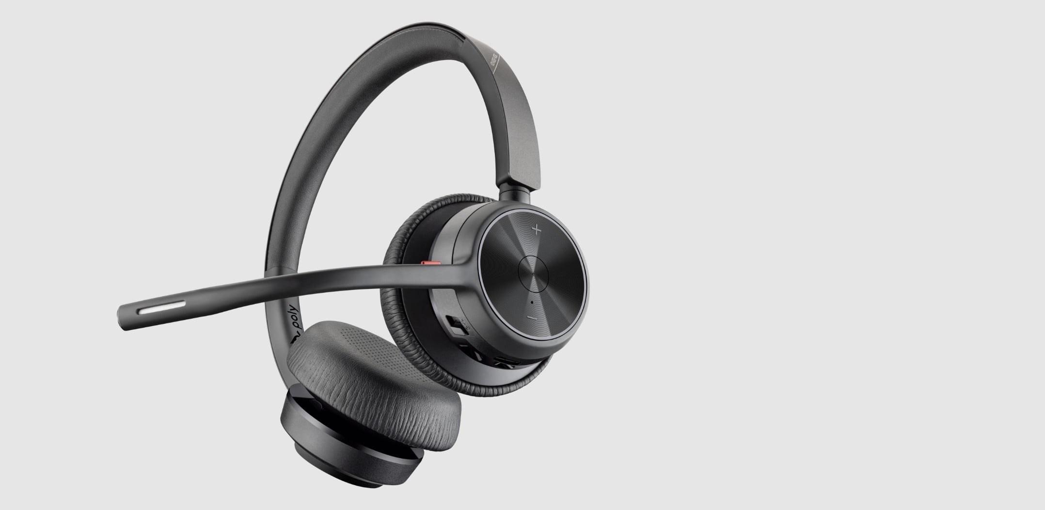 HP Poly Voyager 4320 - Voyager 4300 series - headset - on-ear - Bluetooth - wireless, wired - USB-C - black - Certified for Microsoft Teams, Zoom Certified