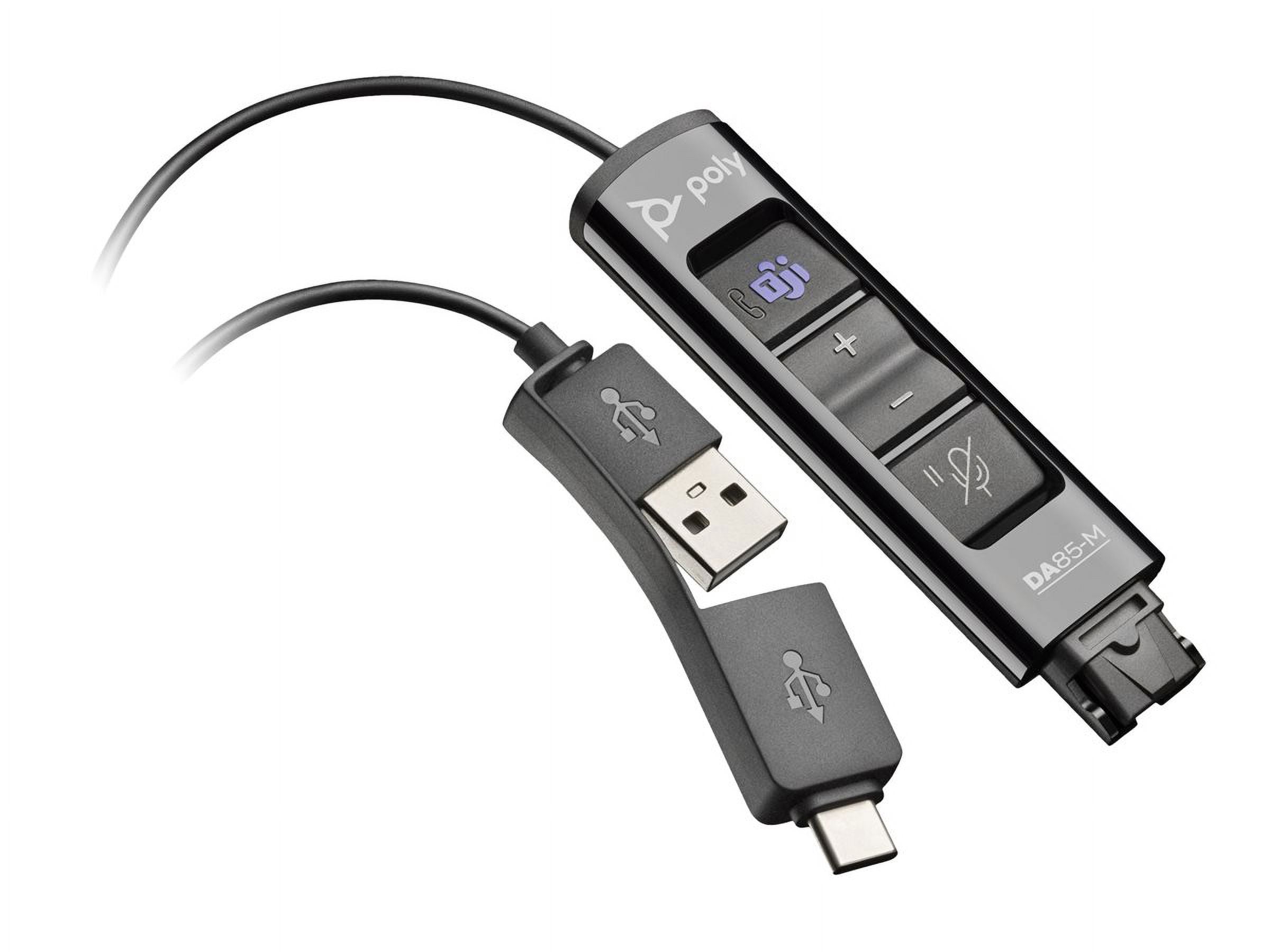 HP Poly DA85-M - Sound card - USB - for Victus by HP Laptop 16, Laptop 14, 15, 17, Pavilion Plus Laptop 14, 16