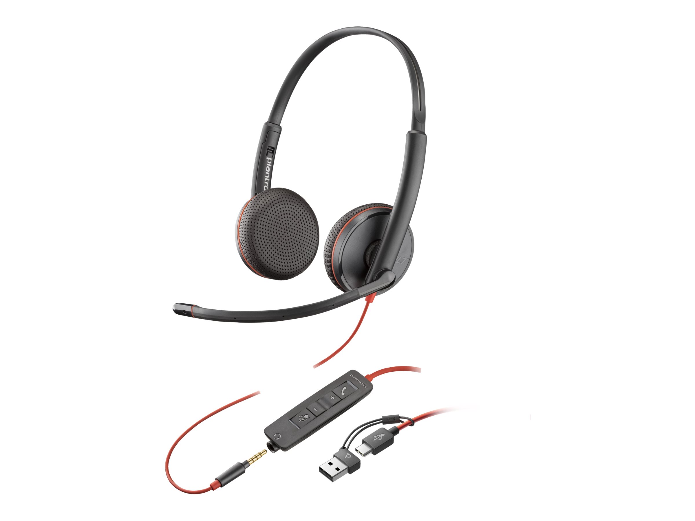 HP Poly - Ear cushion for headset - leatherette (pack of 2) - for Poly Blackwire 3315, 3315-M, 3325, 3325-M