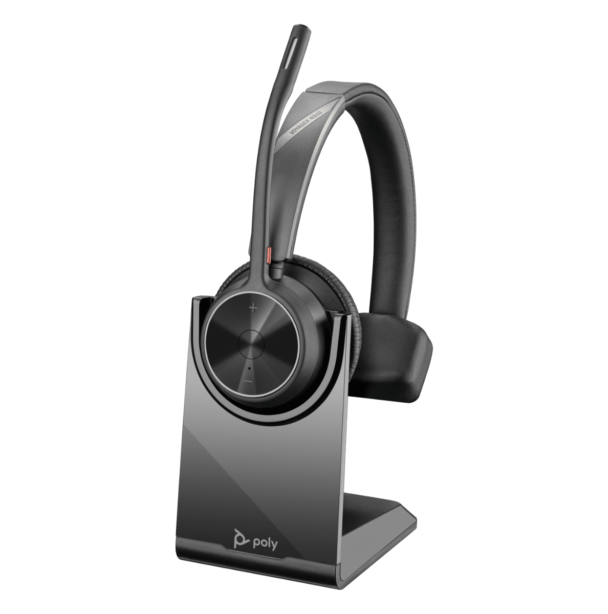 HP Poly Voyager 4310 - Voyager 4300 UC series - headset - on-ear - Bluetooth - wireless, wired - USB-C, USB-A via Bluetooth adapter - black - Certified for Microsoft Teams