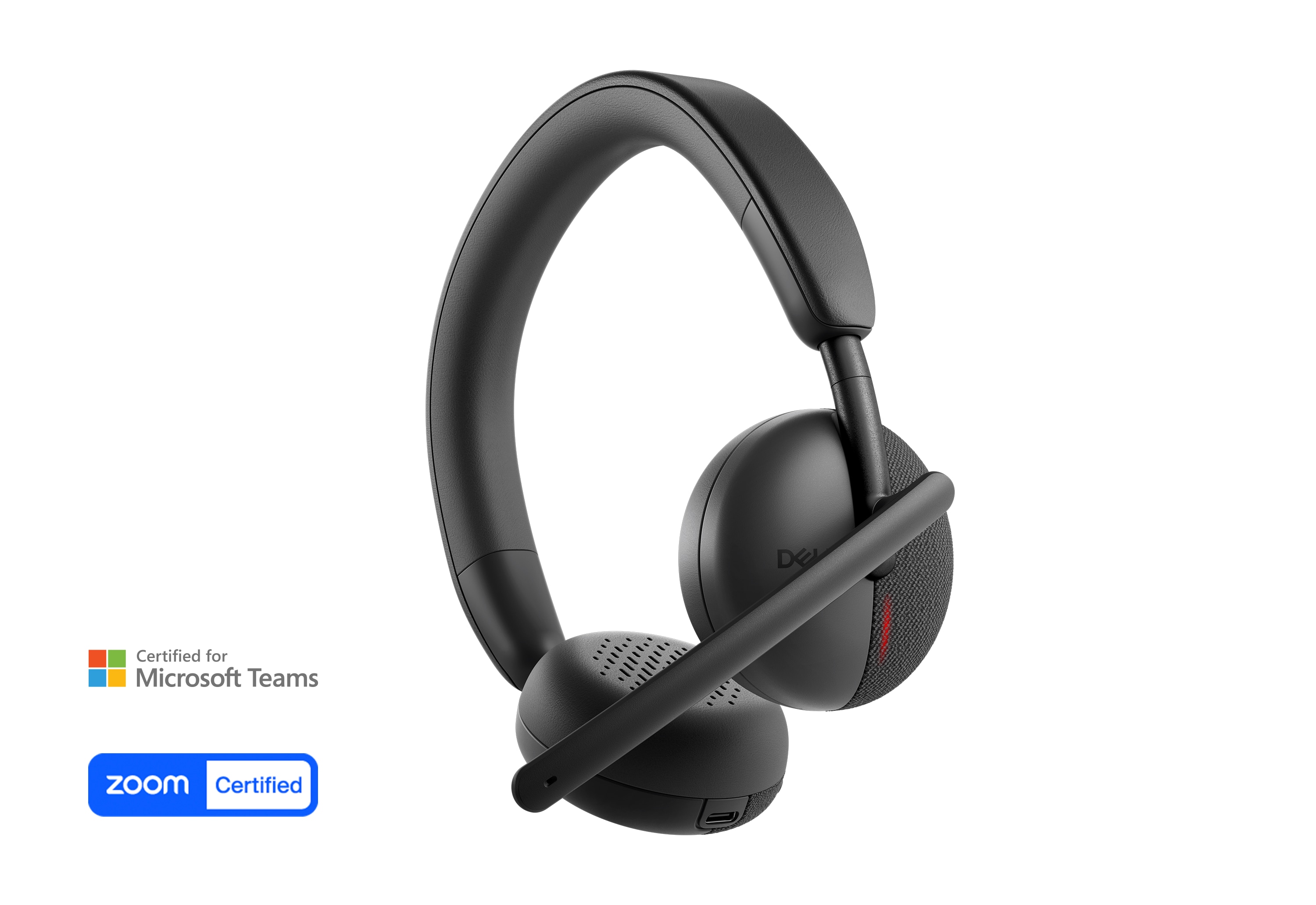 Dell Wireless Headset WL3024 - Headset - on-ear - Bluetooth - wireless - Certified for Microsoft Teams, Zoom Certified