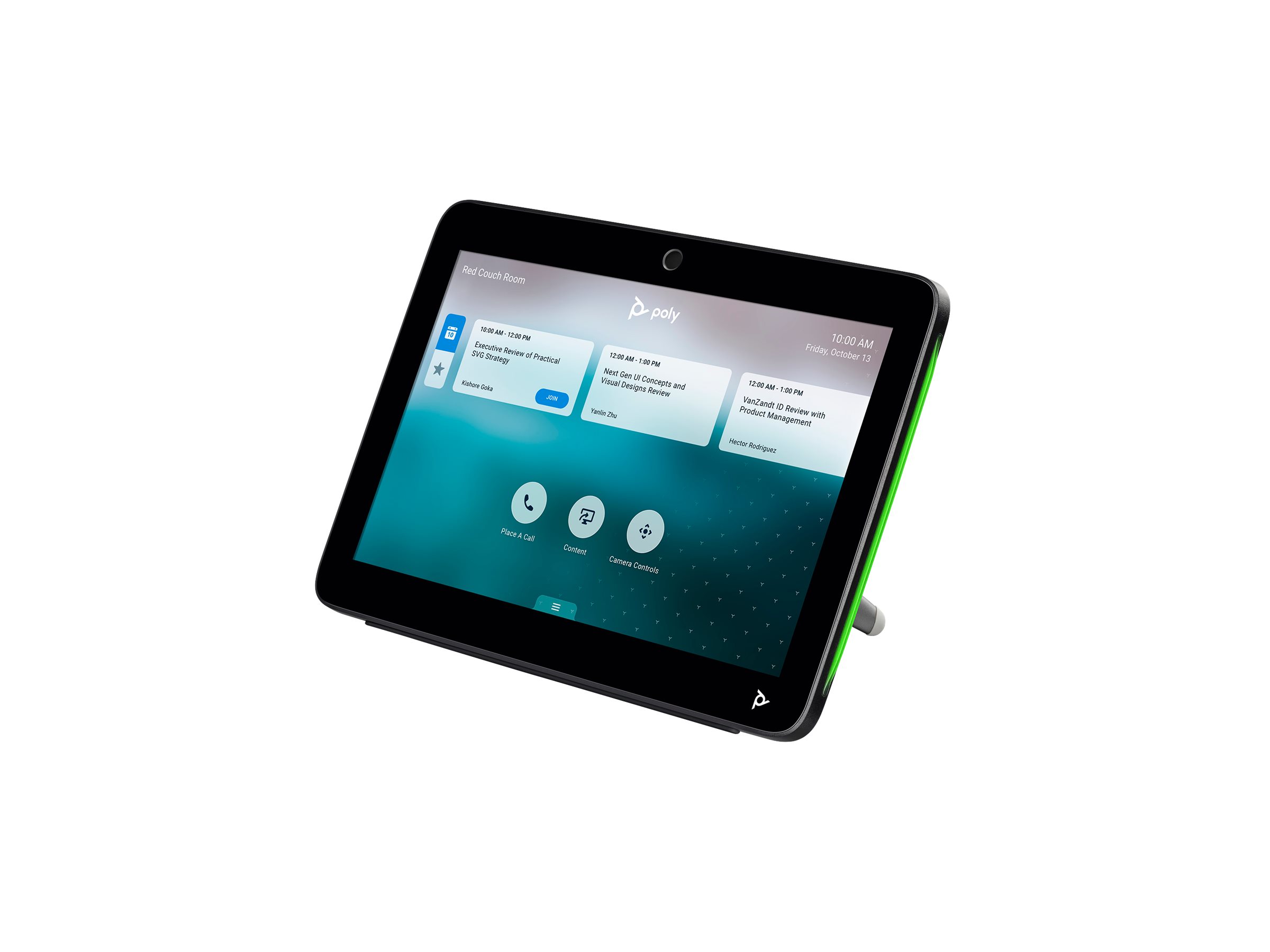 HP Poly TC10 - Without power cord - touch controller - Certified for Zoom Rooms - black