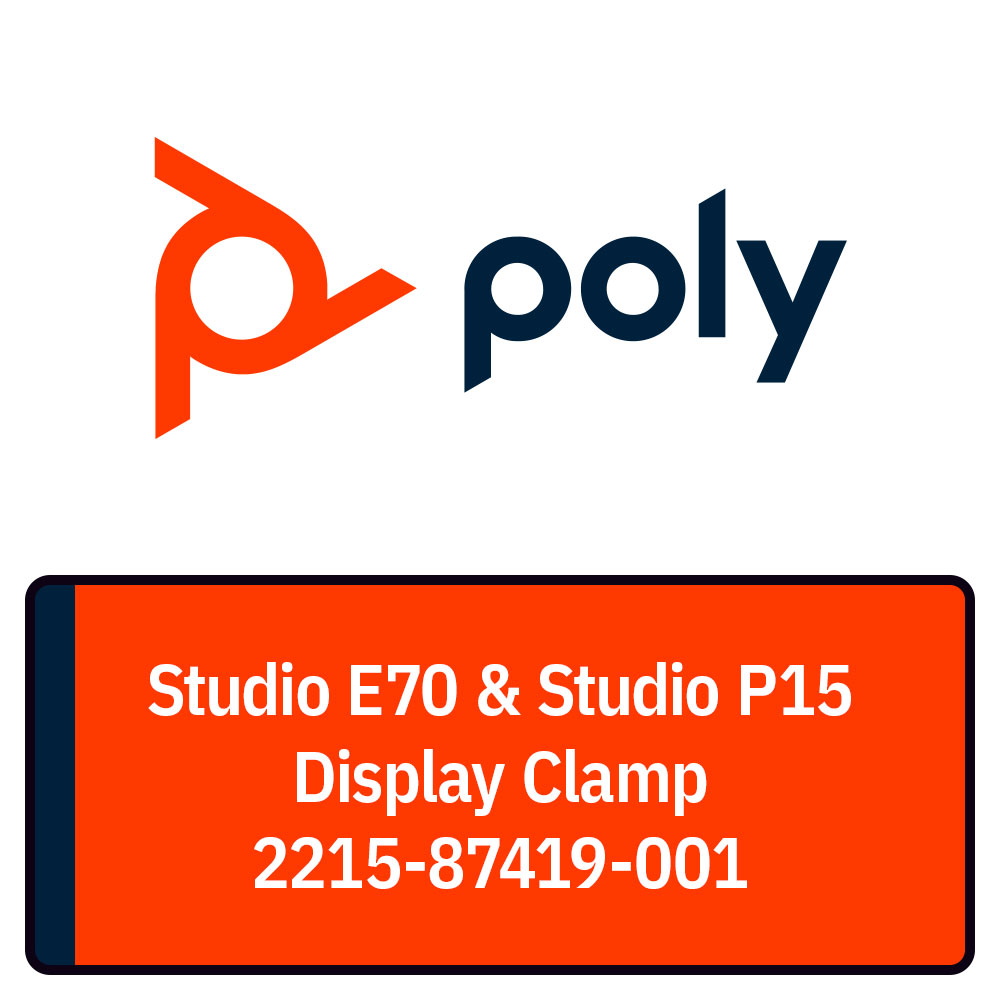 HP Poly - Mounting kit (clamp) - for LCD display - for Poly Studio E70